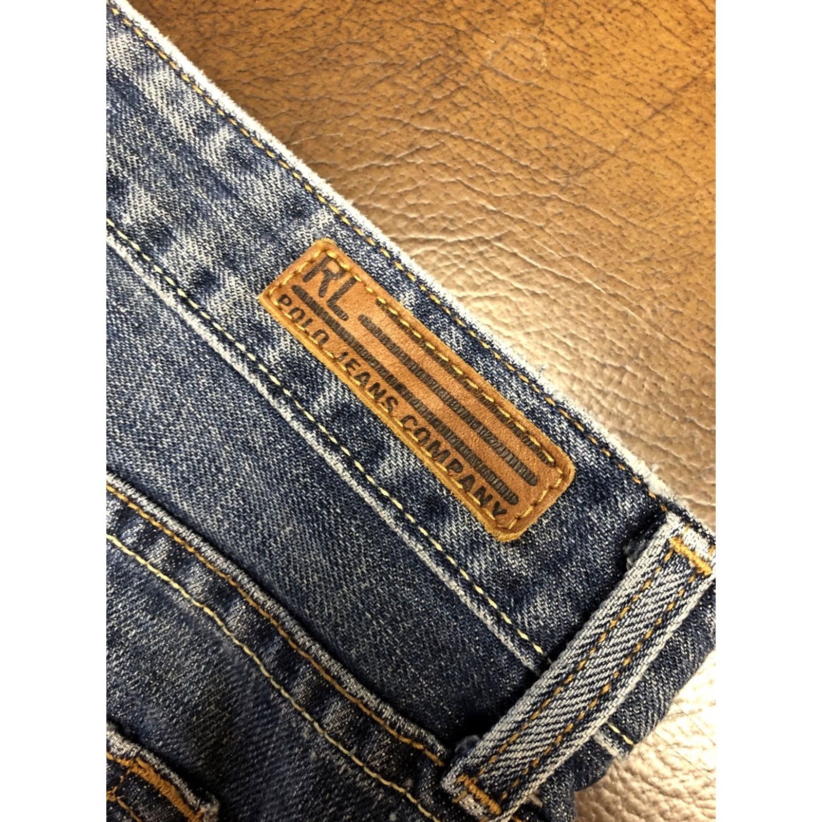 Polo Ralph Lauren VINTAGE Polo Ralph Lauren Women's Kelly Bootcut Jeans Zip Fly 16x32 36x31.5 Blue Denim Logo Regular Modern Classic Womens Size 38" / US 16 / IT 52 - 2 Thumbnail