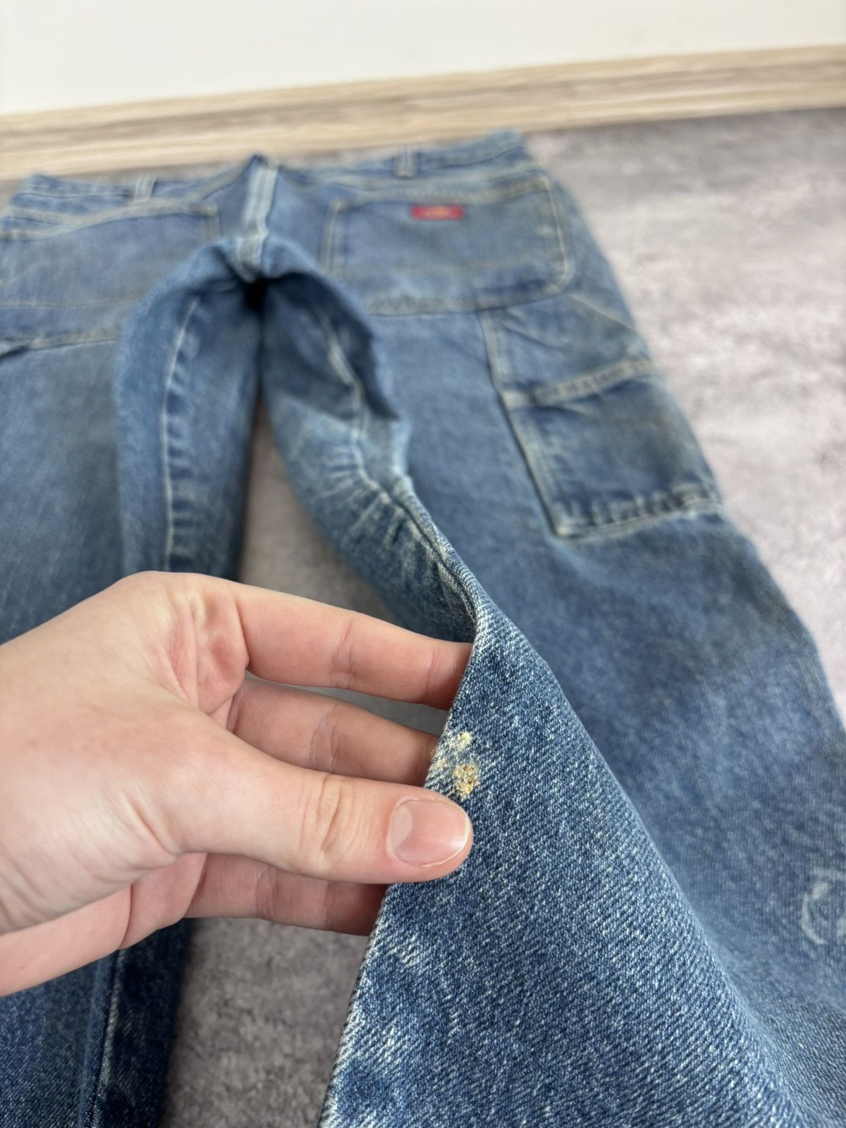 Dickies Vintage Dickies Faded Blue Distressed Denim Jeans Size US 36 / EU 52 - 4 Thumbnail