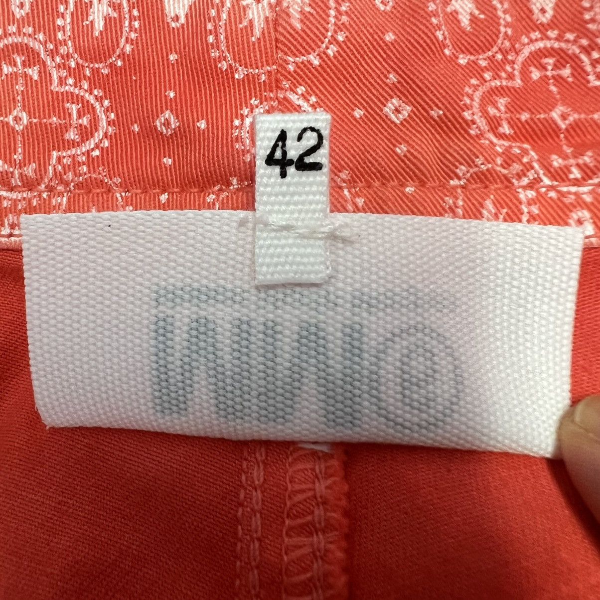 Maison Margiela MM6 Maison Martin Margiela Orange Patterned Shorts Italy Size 28" / US 6 / IT 42 - 17 Thumbnail