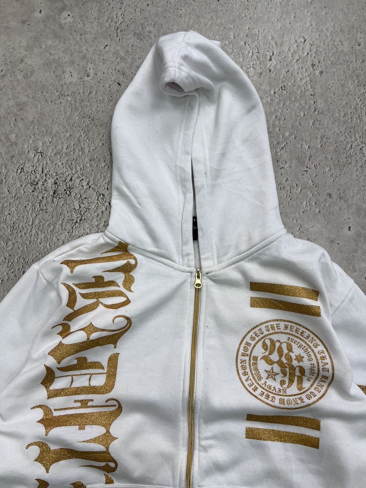 Affliction × If Six Was Nine Twisted Heart America Zip Fur Hoodie LGB Style OVER PRINT Size US L / EU 52-54 / 3 - 11 Thumbnail