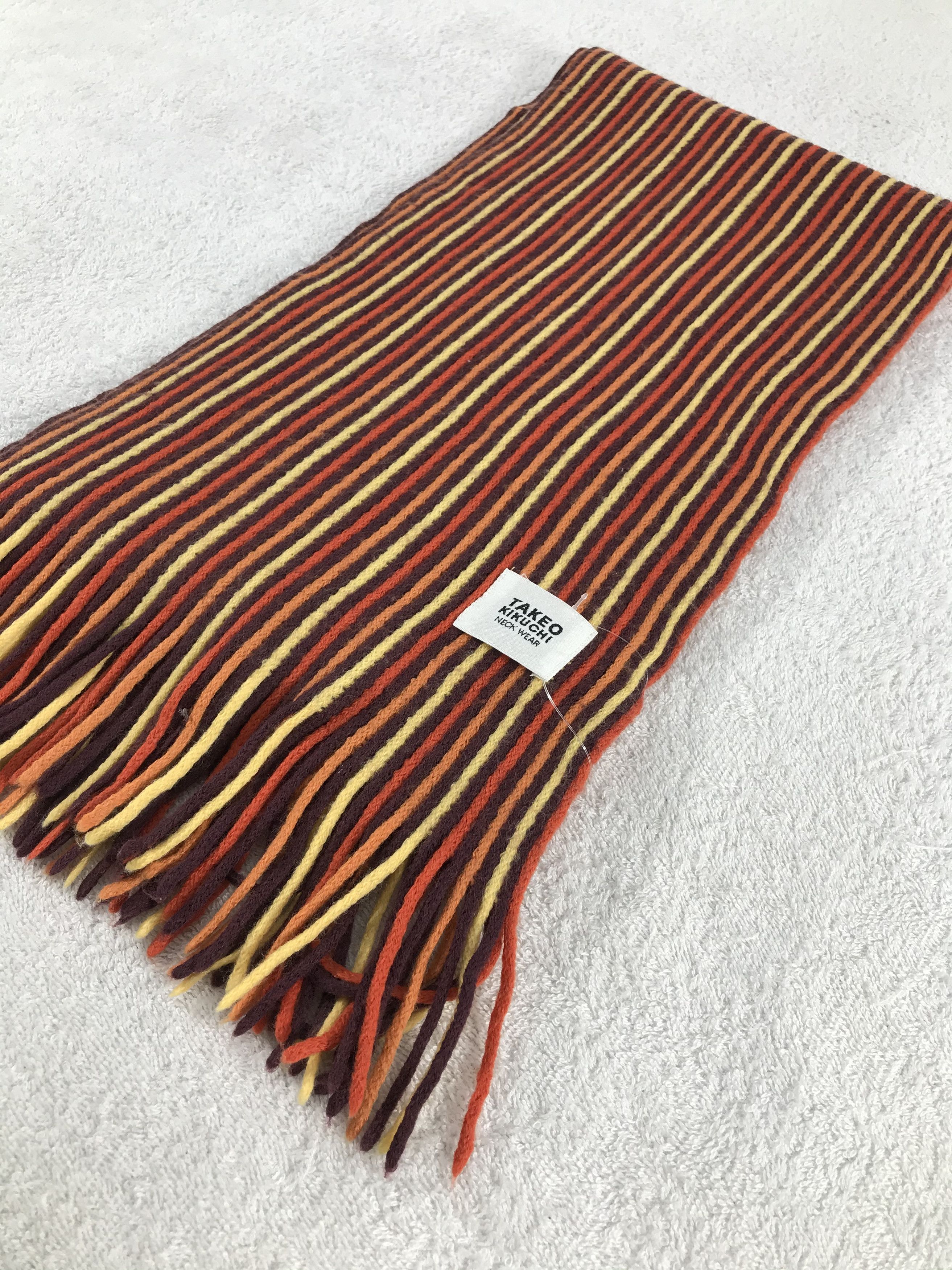 Takeo Kikuchi × Vintage Takeo Kikuchi Scarf / Muffler / Neckwear - WW1529 Size ONE SIZE - 3 Thumbnail