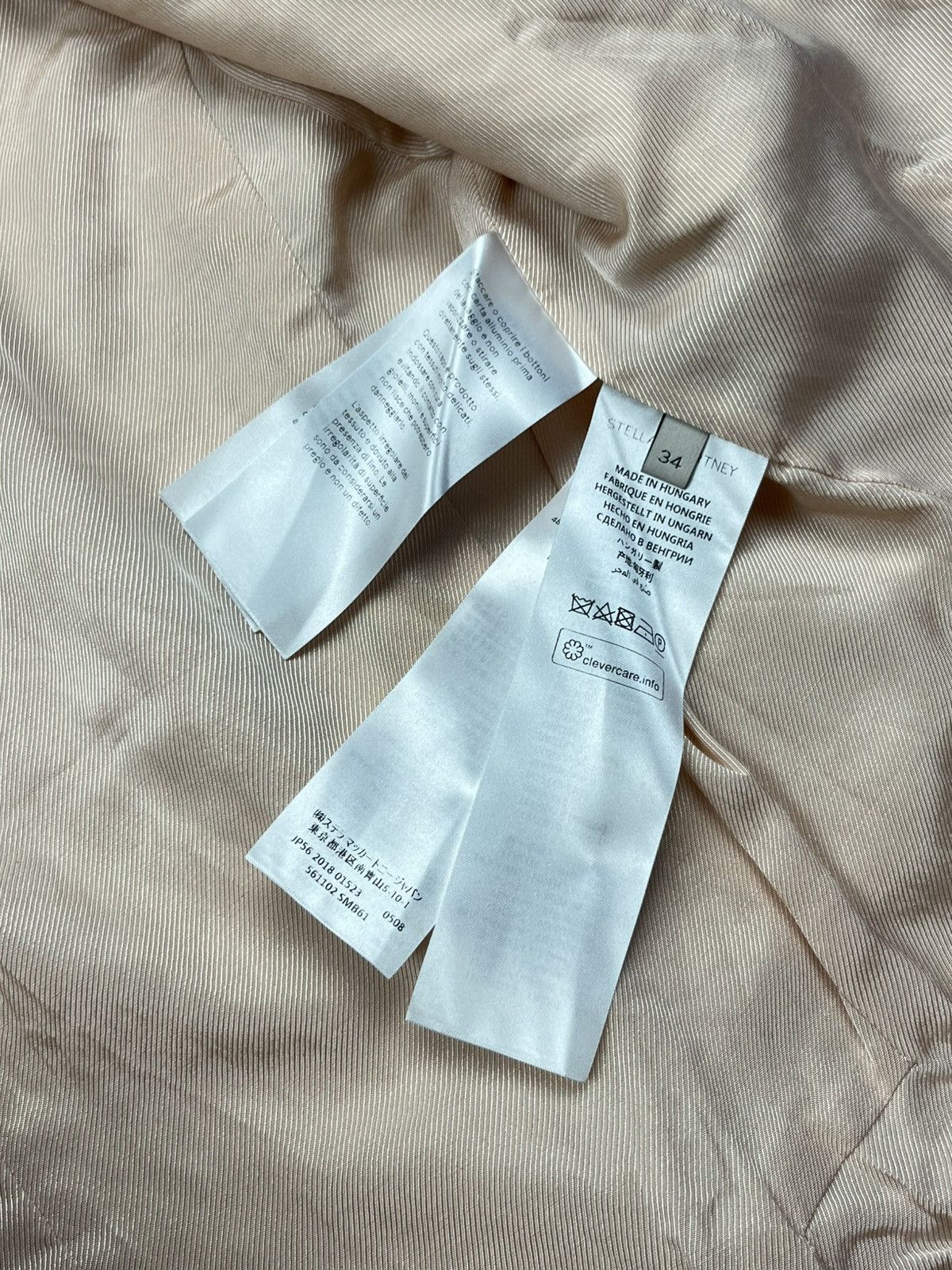 Stella McCartney Stella McCartney 2018 Viscose-Linen Tailored Blazer Size XXS / US 00 / IT 34 - 14 Thumbnail