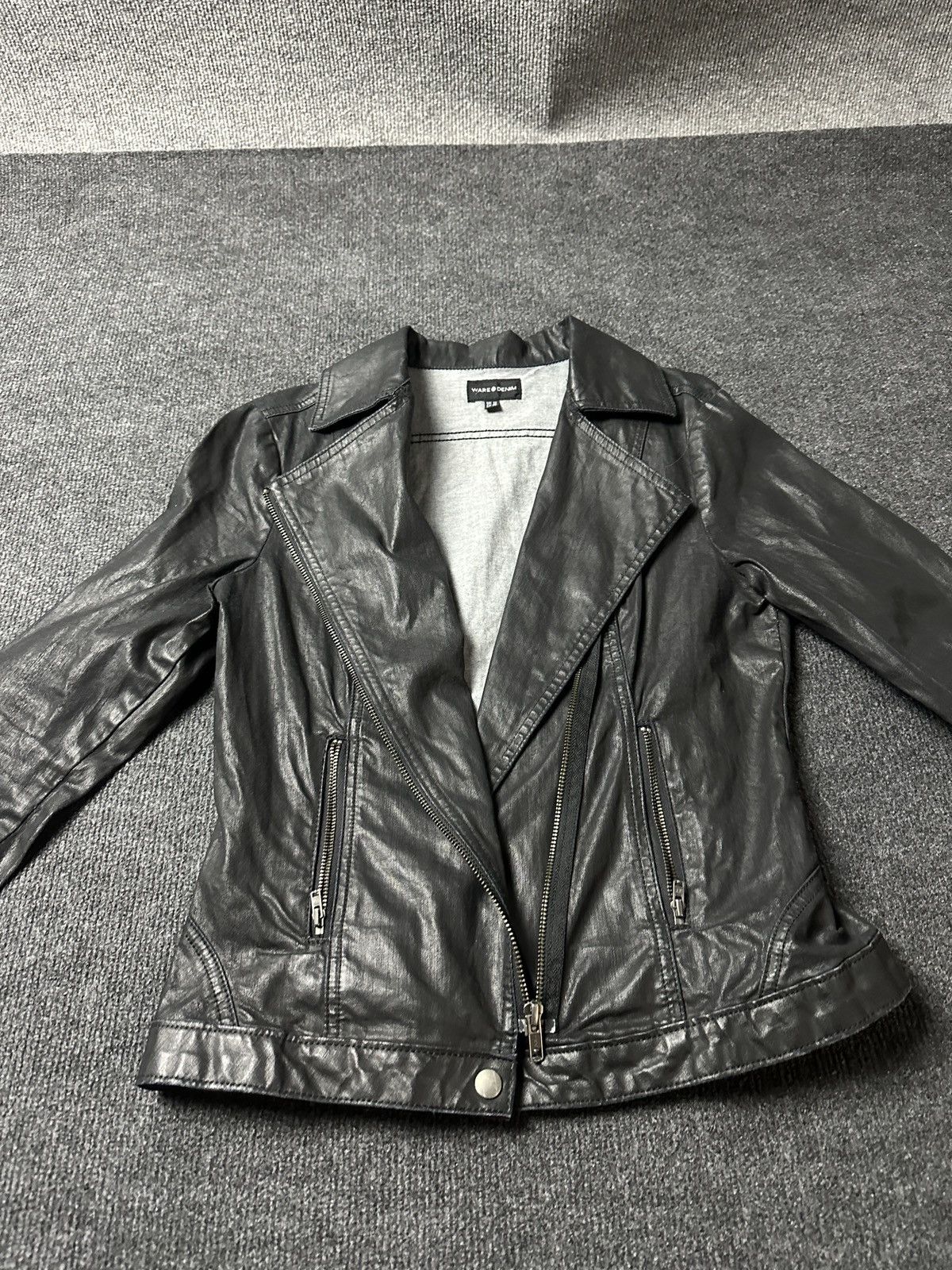 Other 🚨Y2K RICK OWENS TYPE DIRTY SLIM FIT ZIP DENIM JACKET Size M / US 6-8 / IT 42-44 - 5 Thumbnail