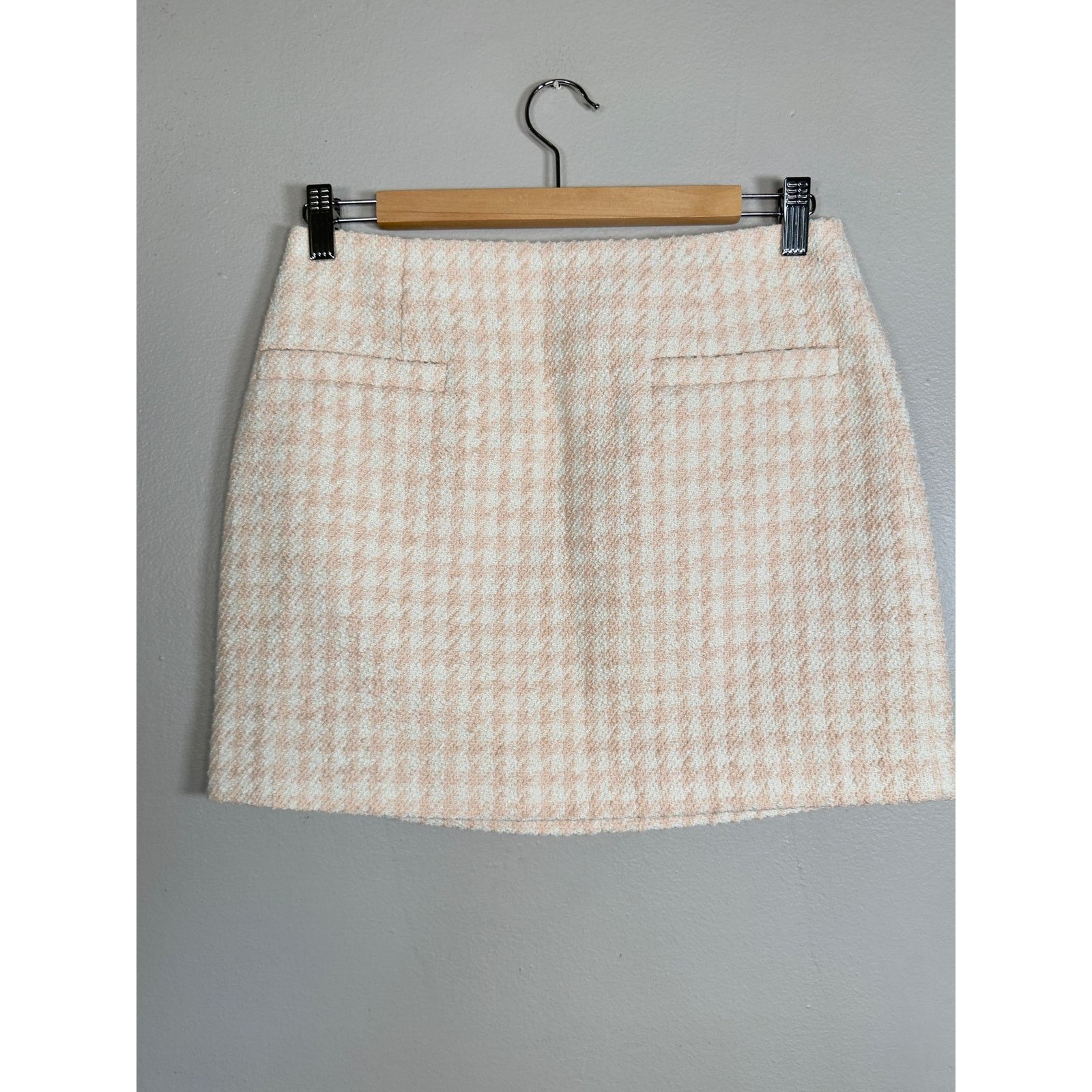 Anine Bing NWT Anine Bing Vanessa houndstooth tweed miniskirt $300 S Size 27" / US 4 / IT 40 - 4 Thumbnail
