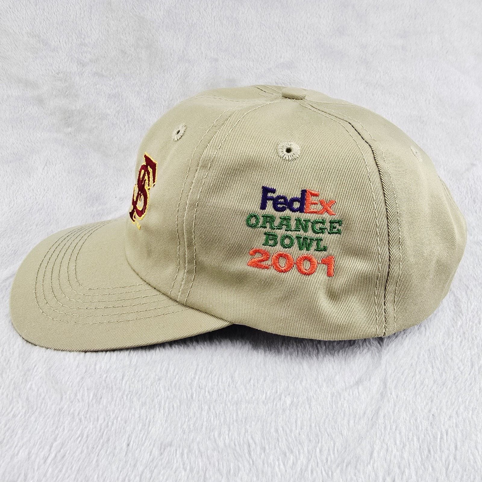 The Game Vintage Orange Bowl 2001 National Championship OU vs FSU Hat Size ONE SIZE - 4 Thumbnail