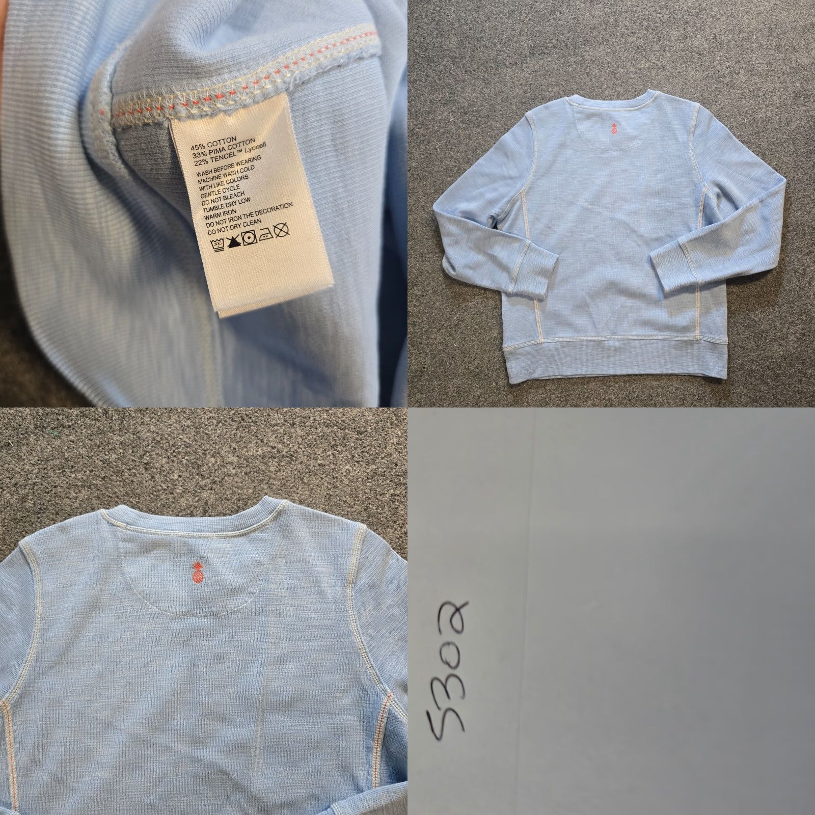 Tommy Bahama Tommy Bahama Sweater Mens Small Blue Slub Knit Crew Neck Long Sleeve Casual Size US S / EU 44-46 / 1 - 8 Thumbnail
