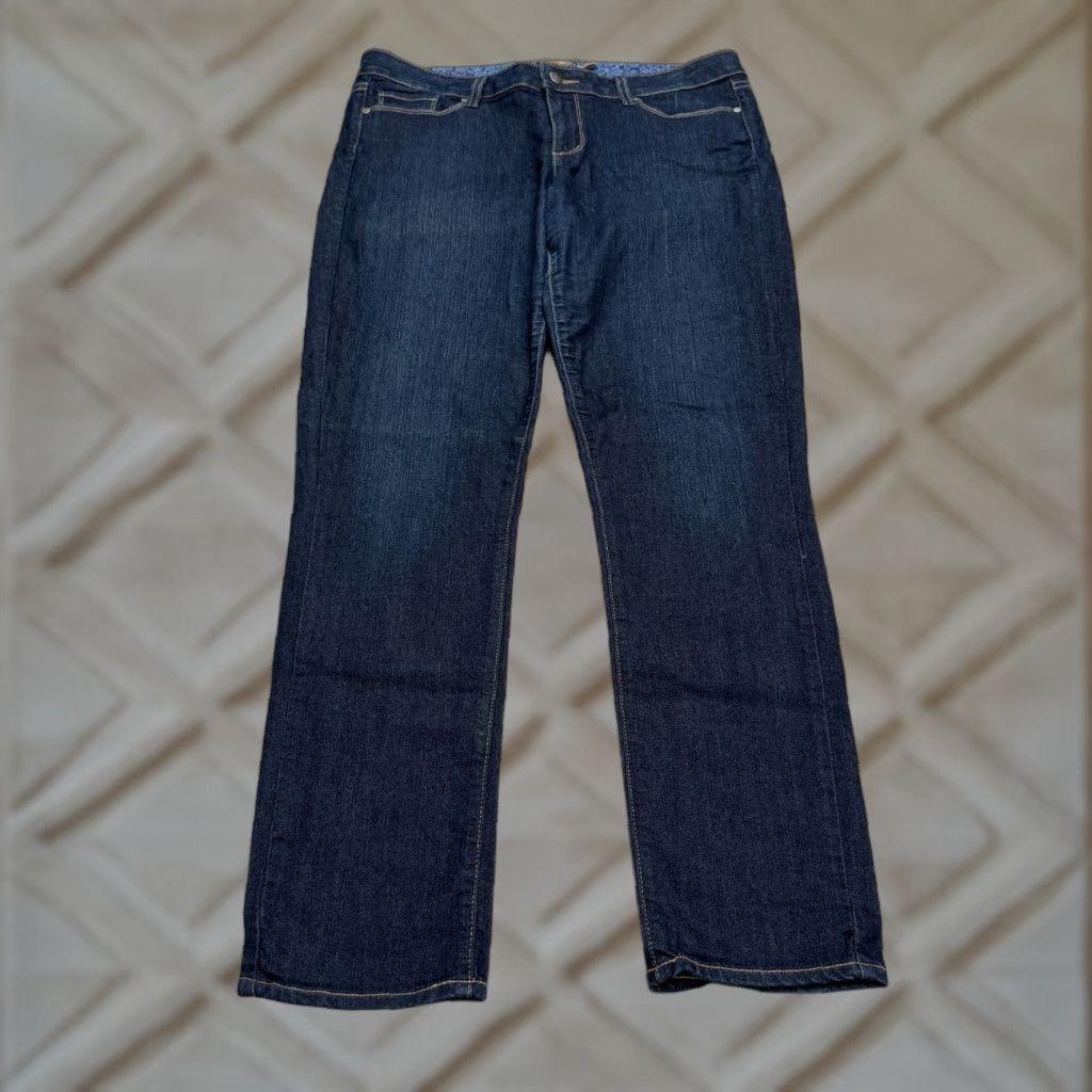 Paige Paige Skyline Jeans Women 32 Blue Dark Wash Mid Rise Skinny Denim Stretch Casual 5-Pocket Design Coin Pocket Slash Pocket City Outdoor Streetwear Size 24" / US 00 / IT 34 - 1 Thumbnail