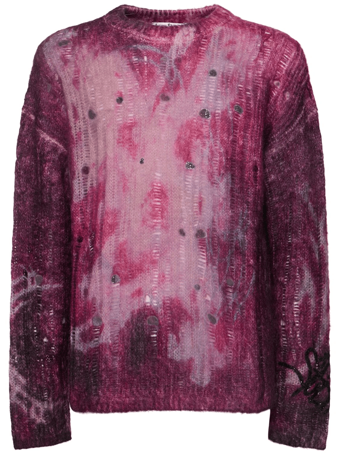 Acne Studios ACNE STUDIOS Deep Purple Wool Sweater New & Authentic Size US XXS / EU 40 - 3 Thumbnail