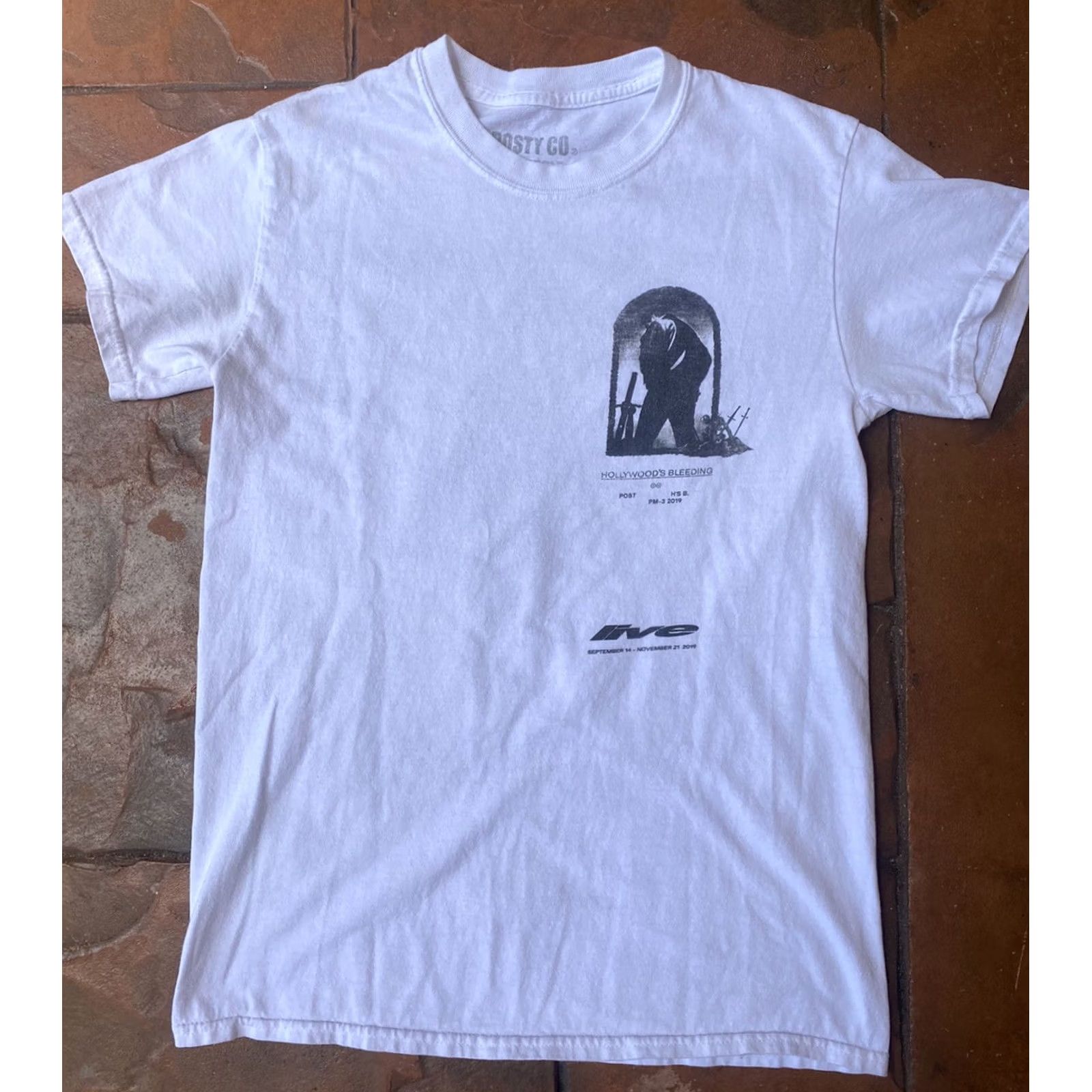 Vintage Post Malone Hollywood's Bleeding 00-3 2019 North American Tour T-Shirt Small Shirt Men White Logo Graphic Print Vintage No Size US S / EU 44-46 / 1 - 3 Thumbnail