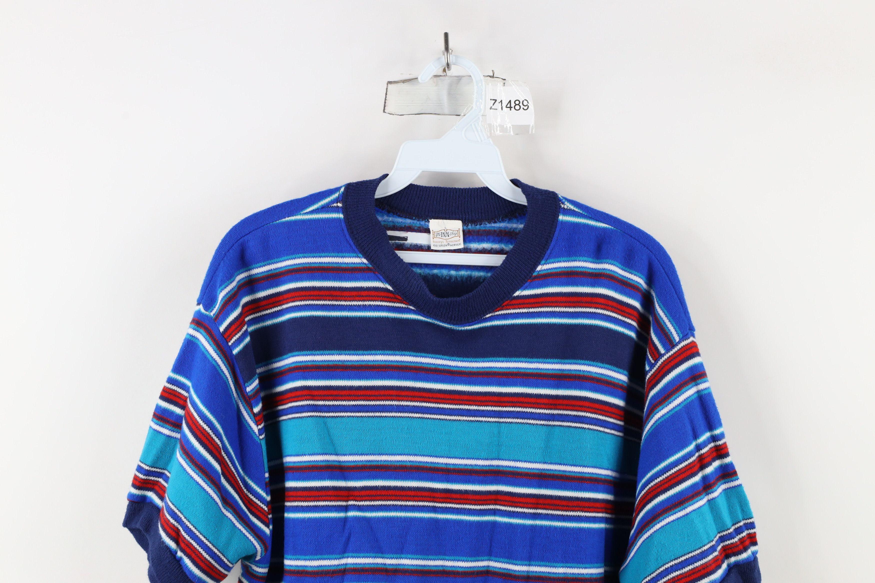 Vintage Vintage 60s 70s Streetwear Knit Short Sleeve Sweater USA Size US L / EU 52-54 / 3 - 2 Thumbnail