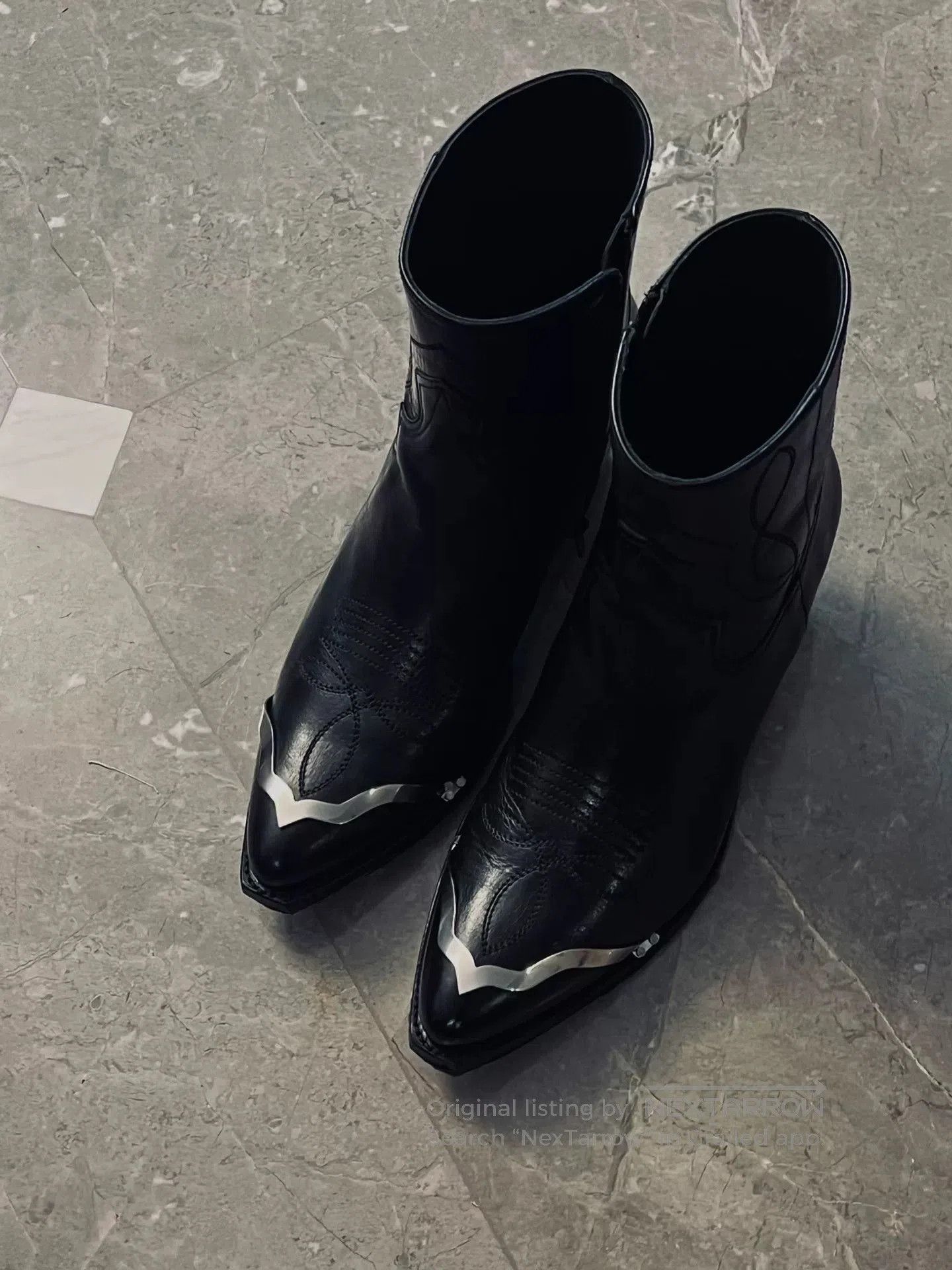 Celine Celine Cowboy Boots Size 43 for Sale. Size US 10 / EU 43 - 2 Thumbnail