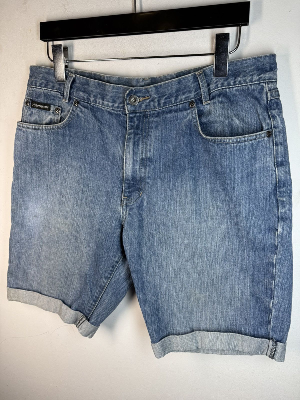Yves Saint Laurent Denim YSL Shorts Jeans Blue YSL Jeans Shorts Size US 36 / EU 52 - 17 Thumbnail