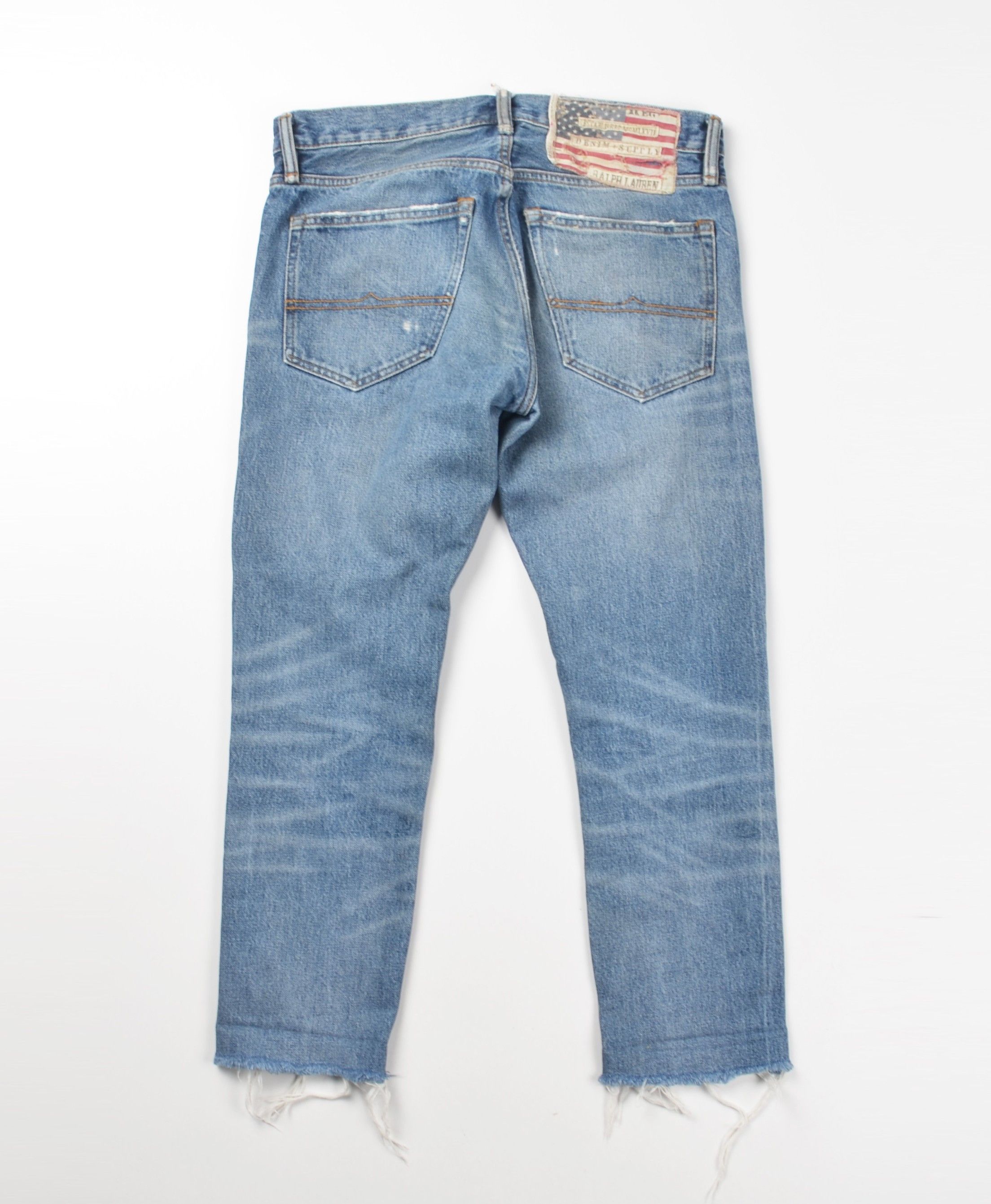 Denim & Supply Ralph Lauren Ralph Lauren Denim & Supply Distressed Straight Denim Jeans Size 32" / US 10 / IT 46 - 2 Thumbnail