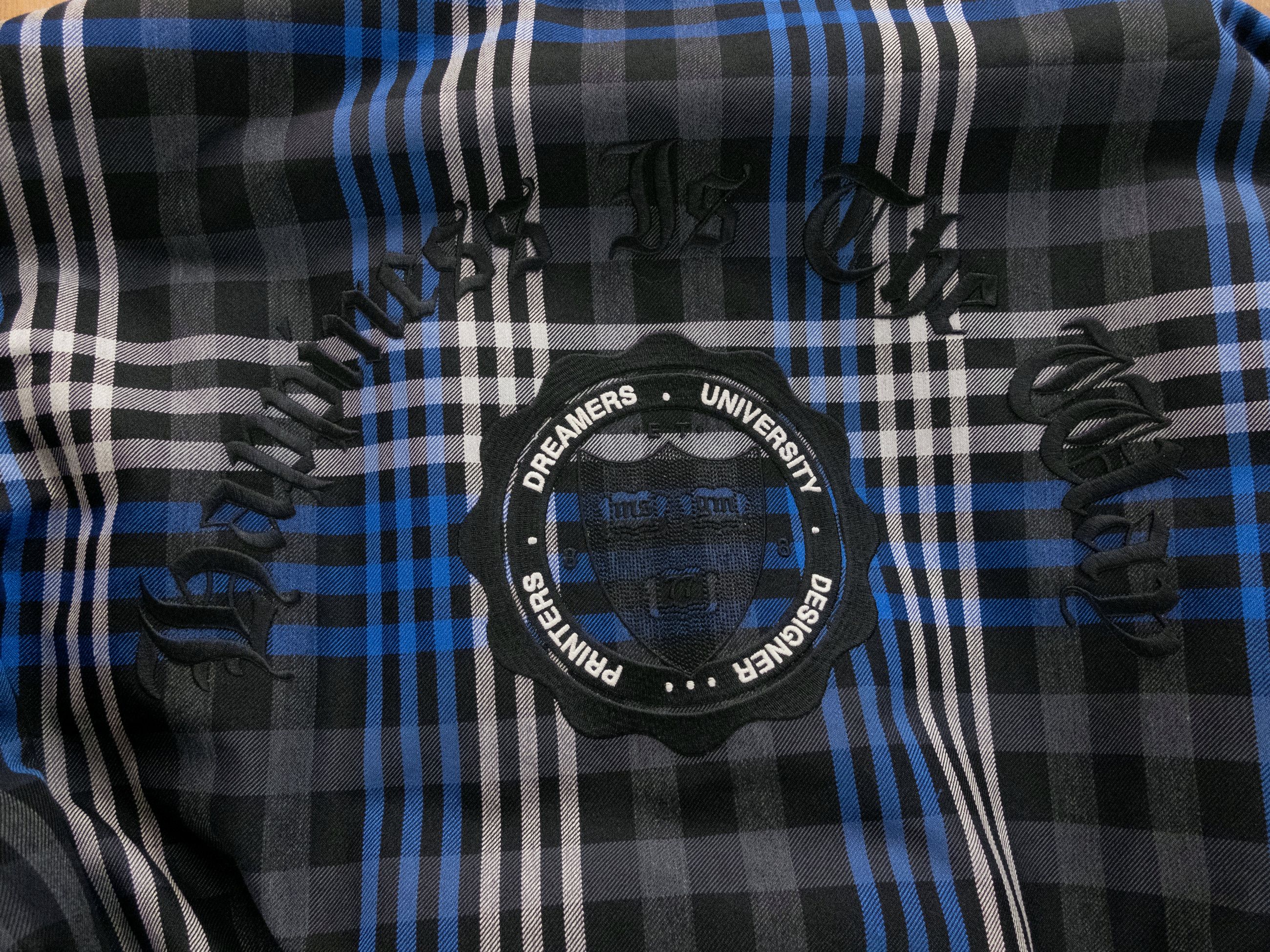 MSGM MSGM Milano gray blue plaid puffer bomber jacket Large Size US L / EU 52-54 / 3 - 12 Thumbnail
