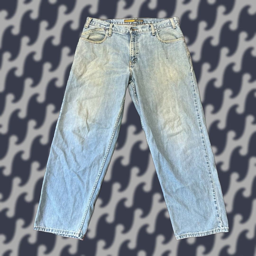 VINTAGE Levi’s Silvertab Jeans Men’s 36x32 Baggy Light Wash Denim Skate Y2K Grunge 90s Classic Retro USA Mens