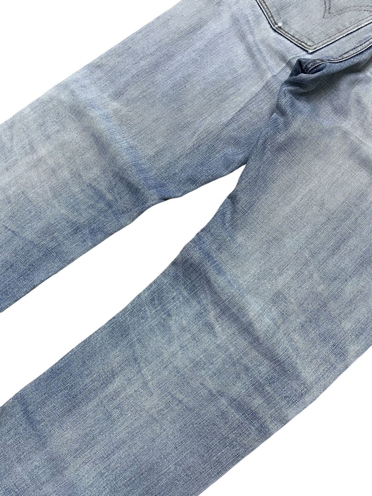 Edwin × Vintage Edwin XV Light Wash Distressed Straight Jeans Size US 30 / EU 46 - 14 Thumbnail