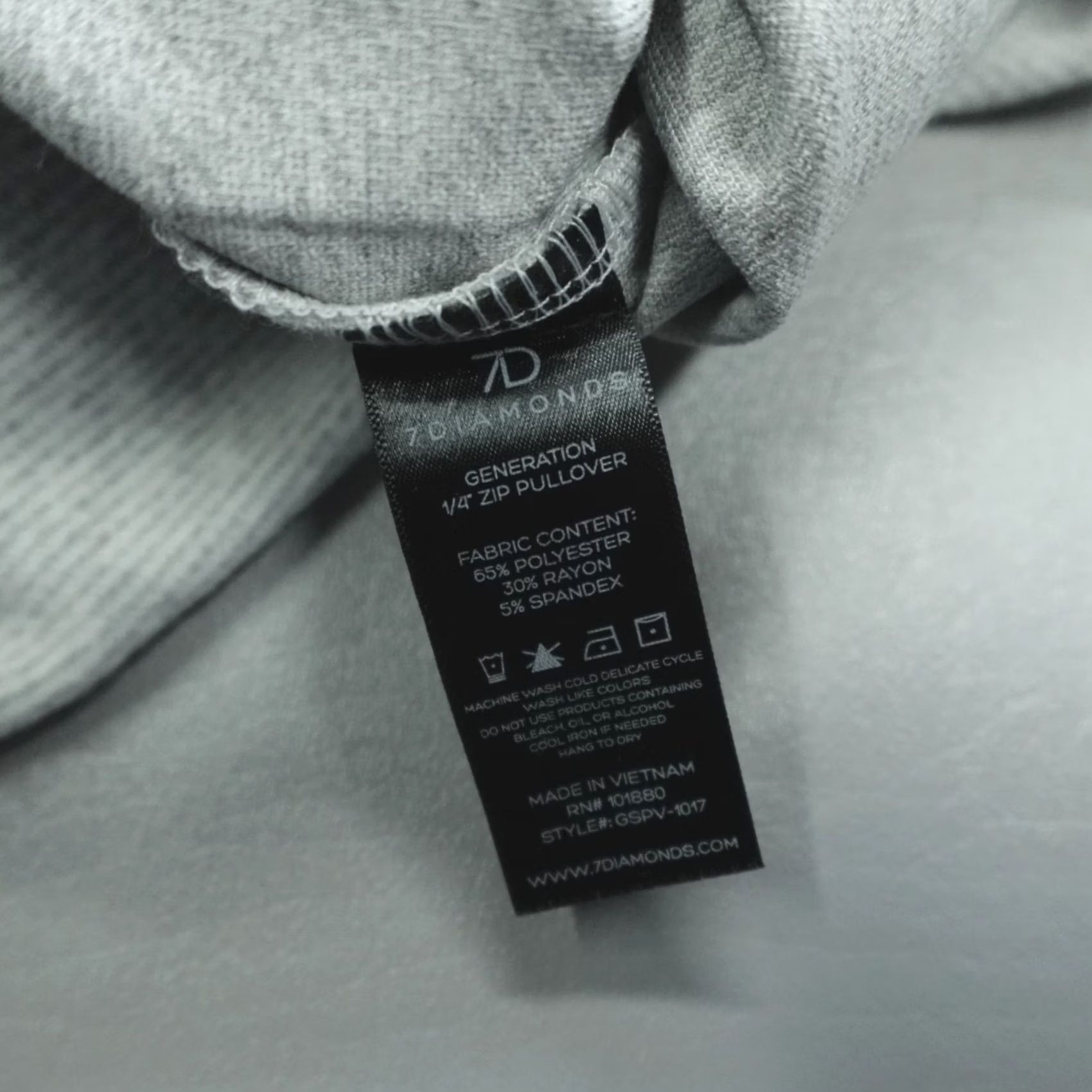 Vintage 7 Diamonds Generation 1/4 Zip Pullover Men Size S Gray Micro-Striped Mock Neck Zip Sweatshirt Casual Outdoor logo Embroidered Regular Knit Size US S / EU 44-46 / 1 - 4 Thumbnail