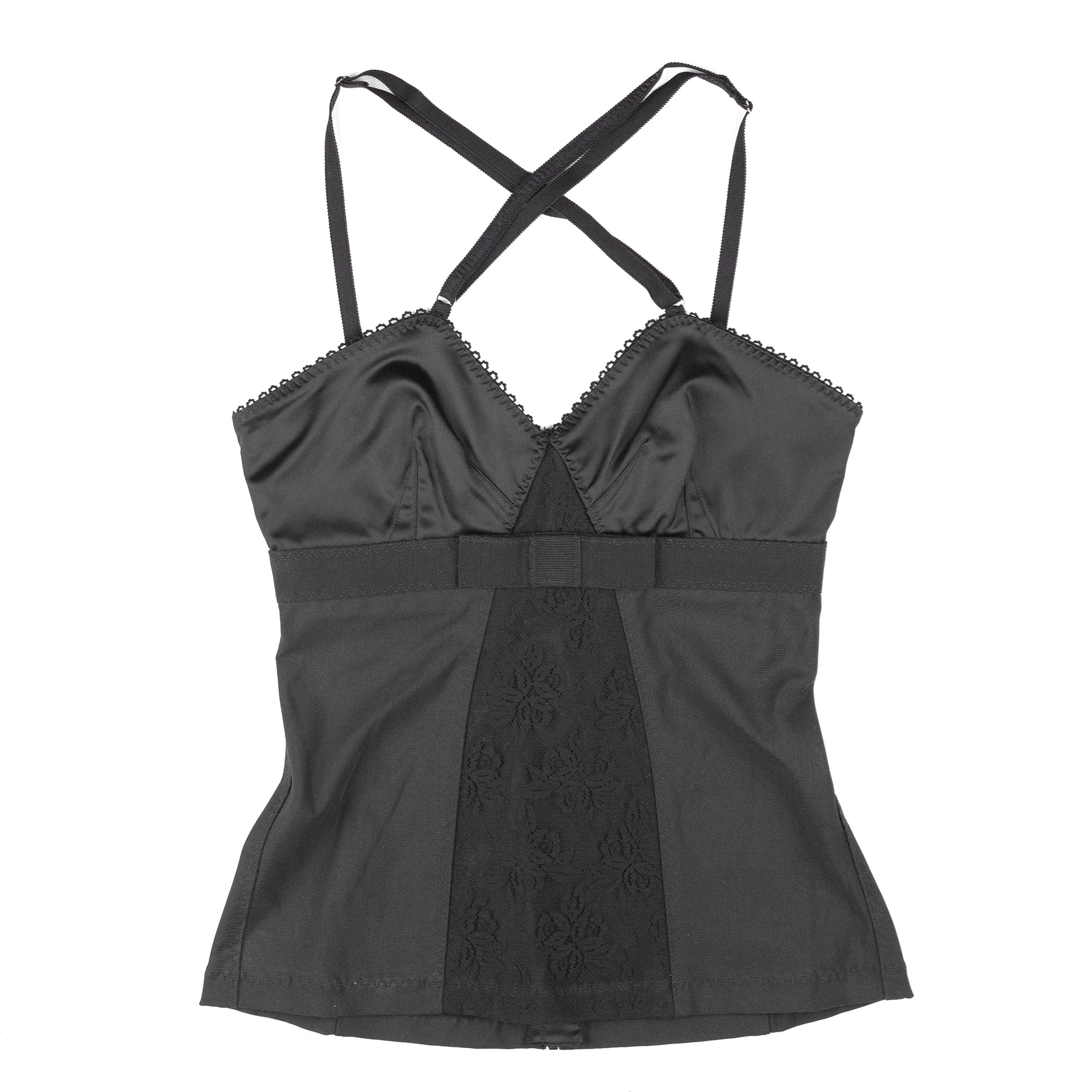 Dolce & Gabbana Dolce & Gabbana Vintage Black Bustier Lace Top (M) Size M / US 6-8 / IT 42-44 - 1 Thumbnail