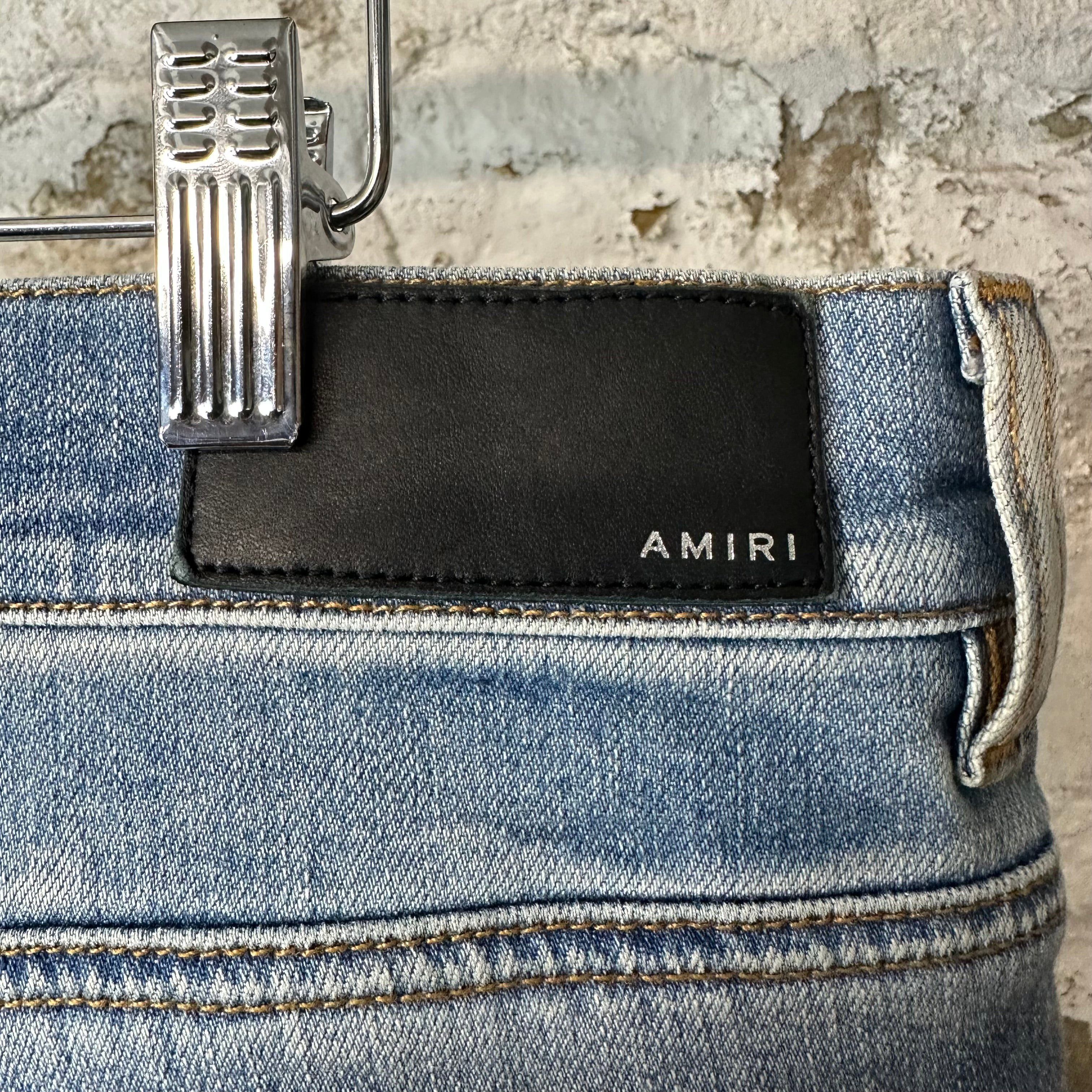 Amiri Amiri MX1 Cracked Orange Blue Denim Jeans Sz 38 Size US 38 / EU 54 - 4 Thumbnail
