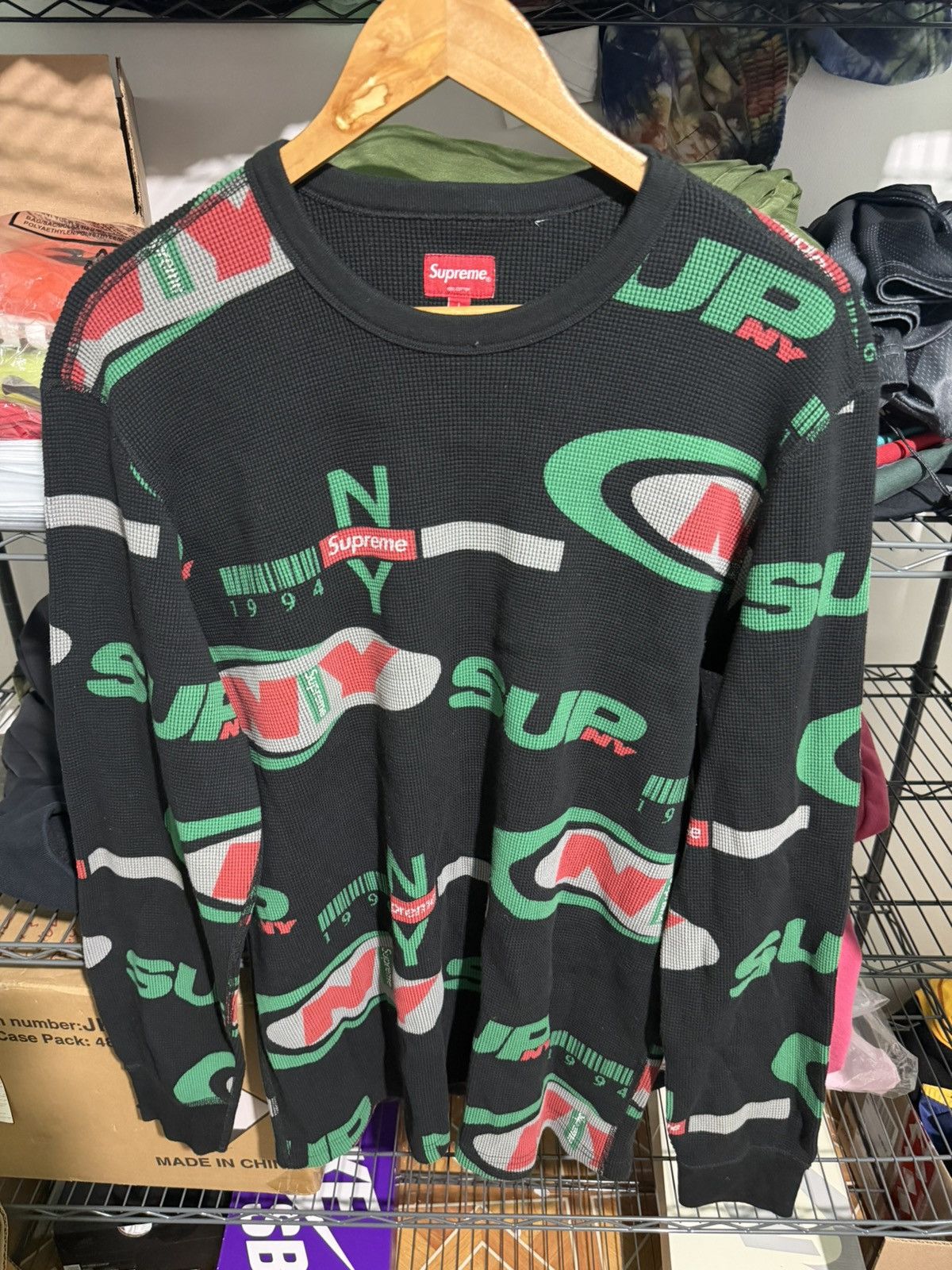 Supreme Supreme Waffle Thermal top S FW16 | Grailed