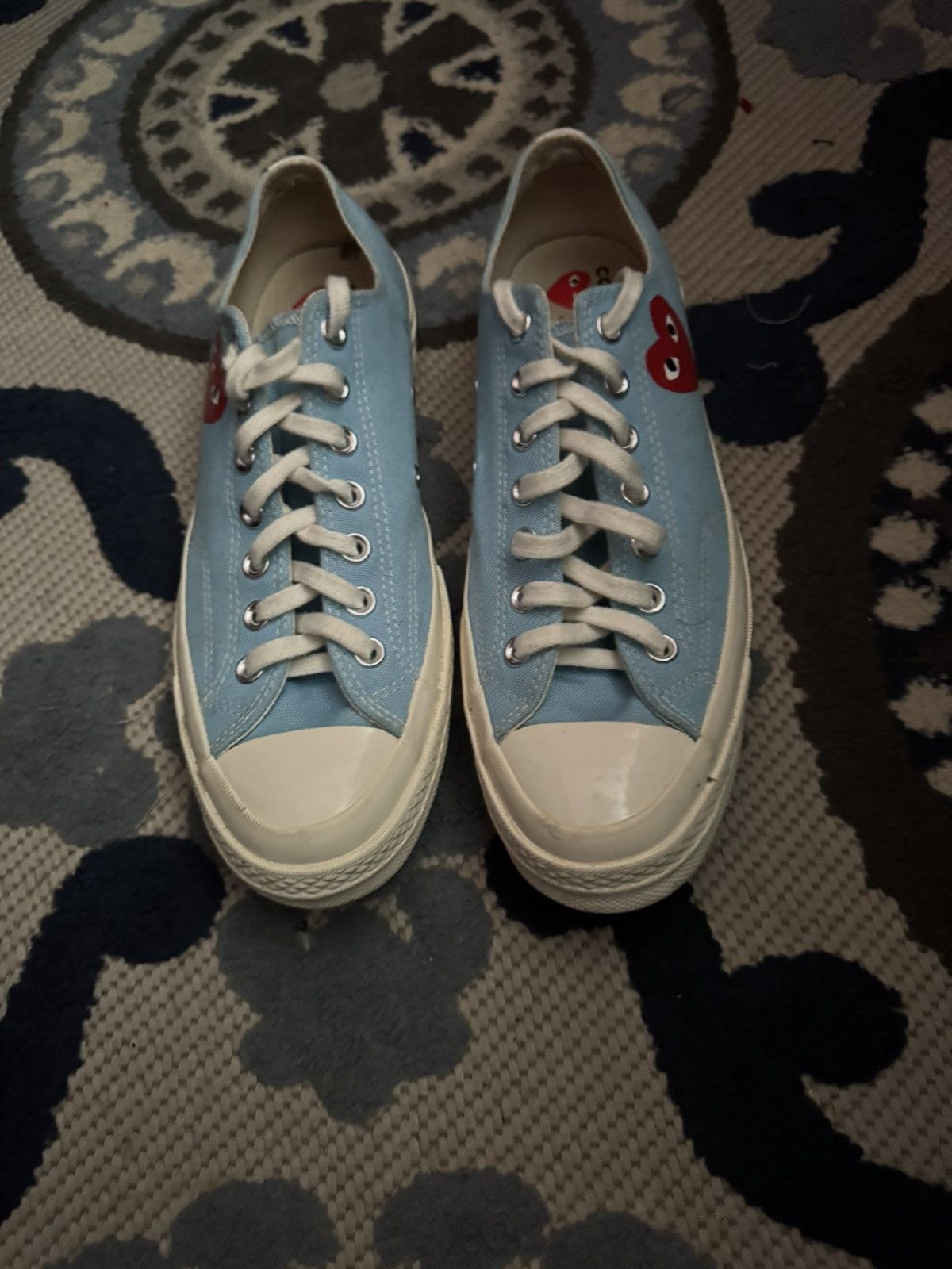 Comme des Garcons PLAY × Converse Converse x CDG Chuck 70 OX AC "Bright Blue" Size US 9 / EU 42 - 1 Thumbnail