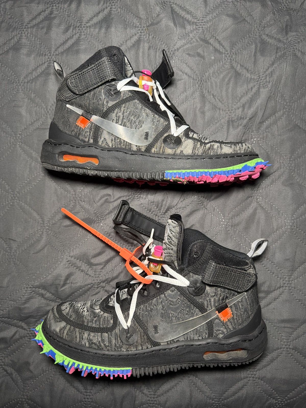 Nike × Off-White Air force 1 mid black Size US 8.5 / EU 41-42 - 5 Thumbnail
