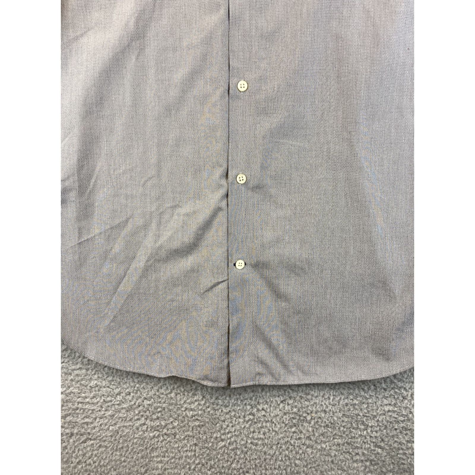 Banana Republic Banana Republic Shirt XL Men's Gray Button-Front /85-31, Cotton Blend, Knit, Button-Down Collar, Long Sleeve, Non-Iron, Regular Fit Size US XL / EU 56 / 4 - 3 Thumbnail