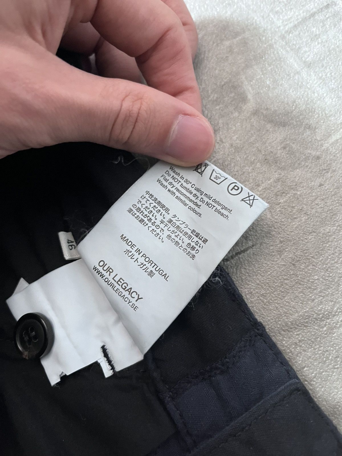 Our Legacy Our Legacy navy cotton linen pants Size US 30 / EU 46 - 11 Thumbnail