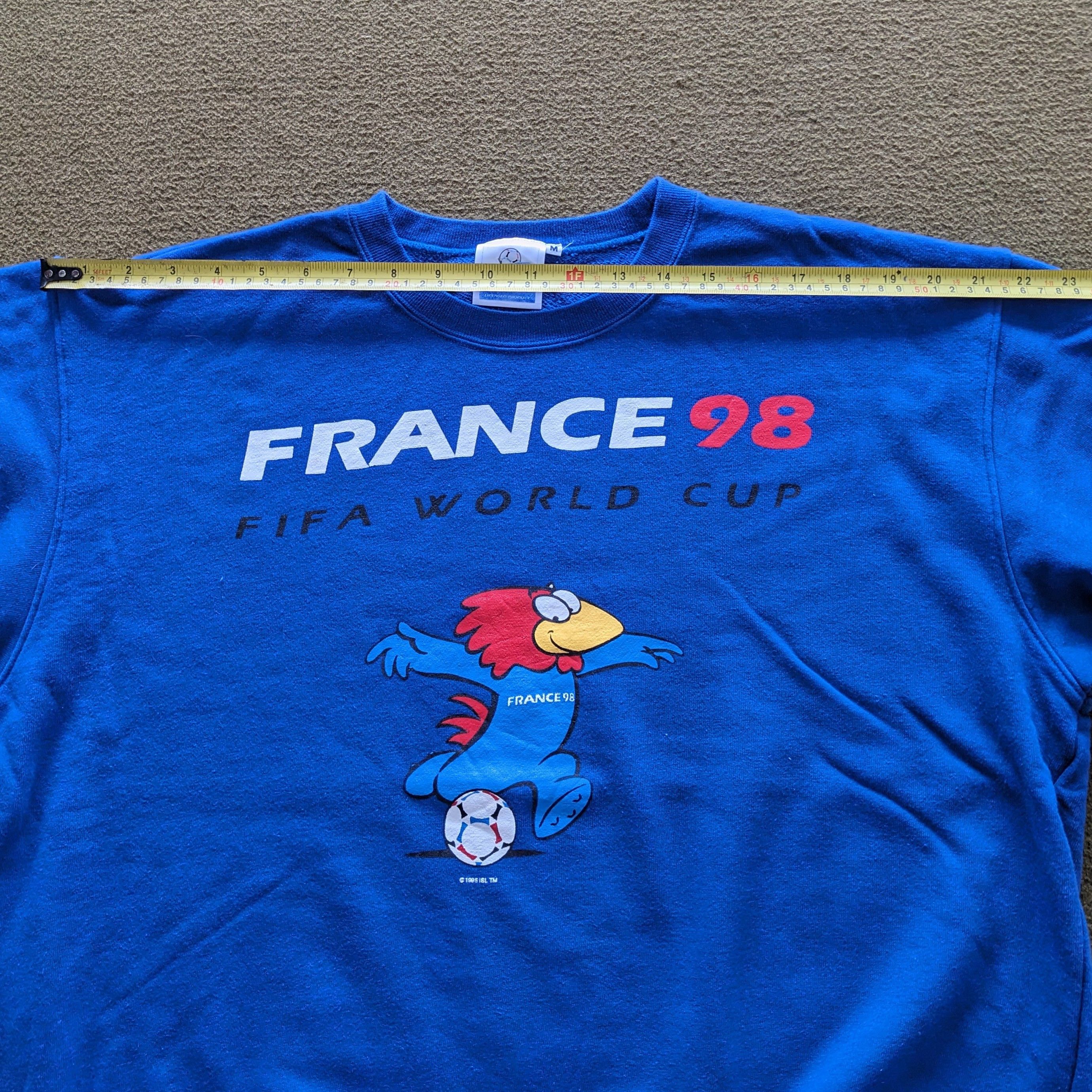 Vintage Vintage France 98 FIFA World Cup Sweatshirt Size US L / EU 52-54 / 3 - 5 Thumbnail