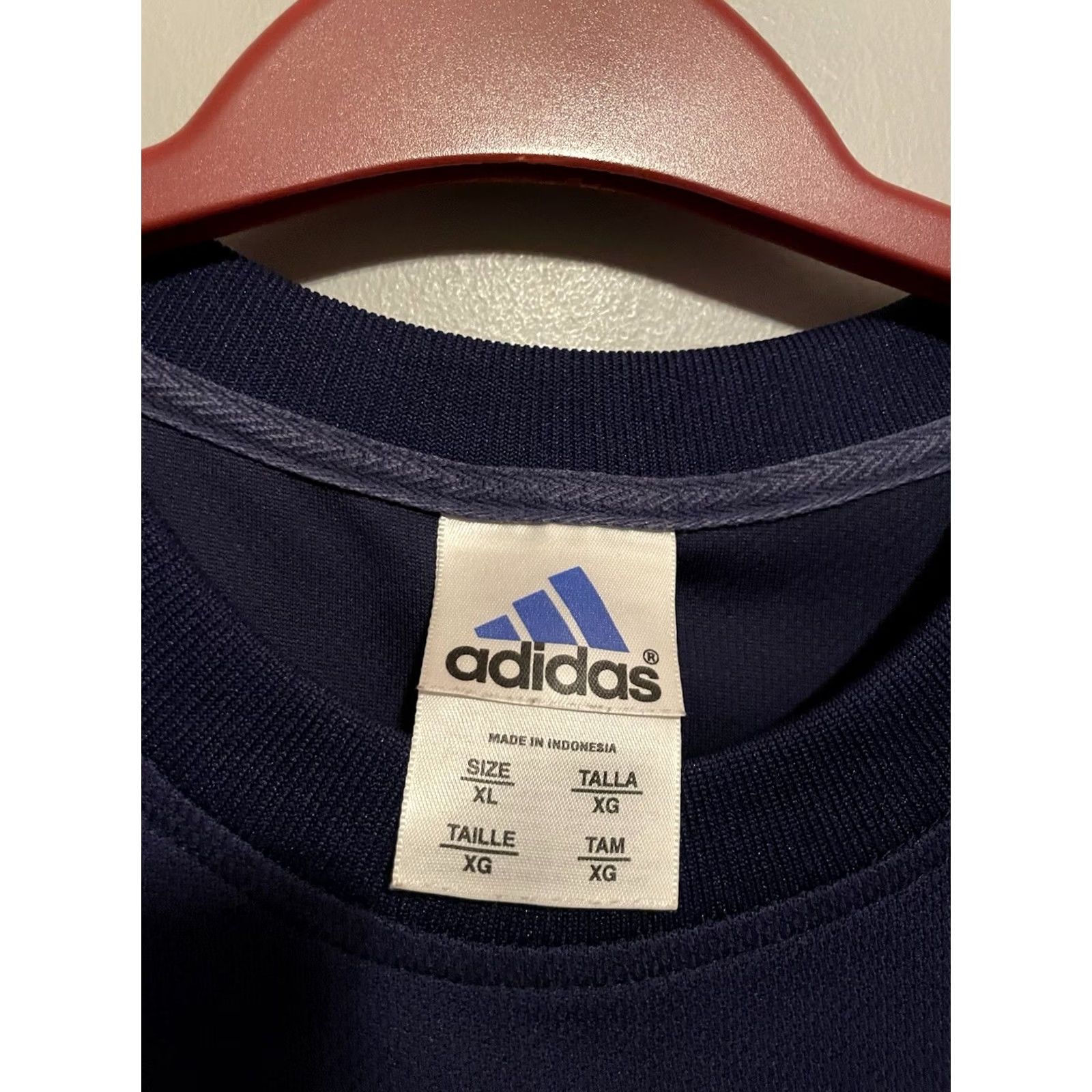Adidas VINTAGE adidas Men's XL Short Sleeve Athletic Shirt Blue Grey Orange D353 Size US XL / EU 56 / 4 - 4 Thumbnail