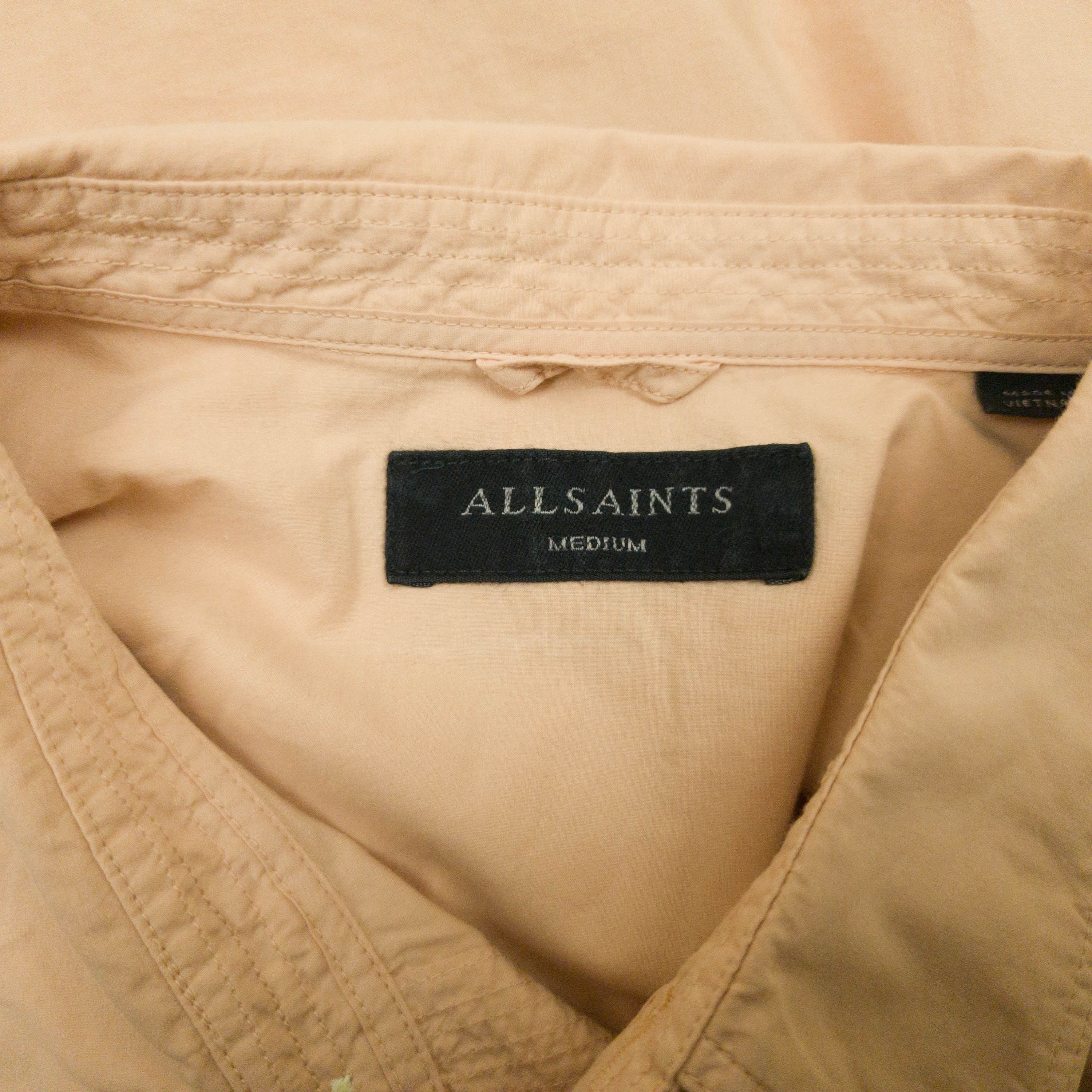 Allsaints MENS AllSaints SHIRT LONG SLEEVE COTTON SIZE M VGC Size US M / EU 48-50 / 2 - 6 Thumbnail