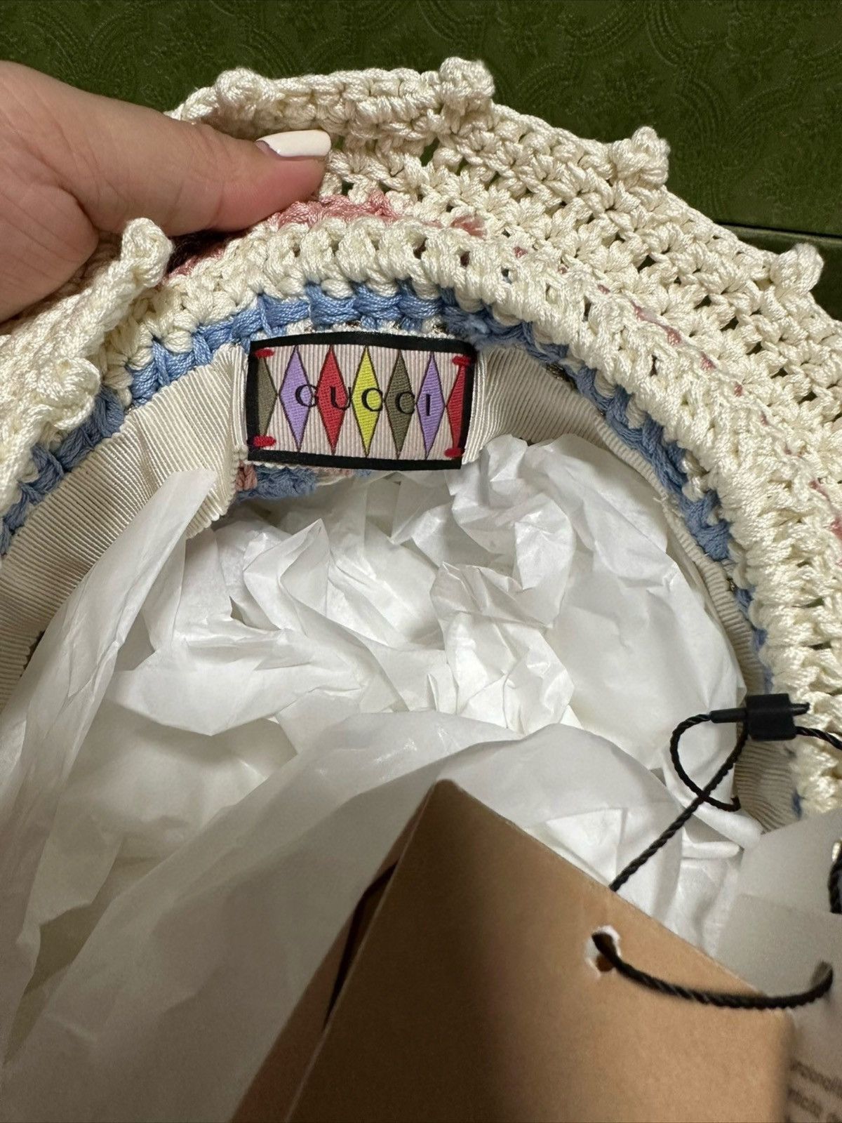 Gucci GUCCI LOVELIGHT INTERLOCKING G CROCHET HAT Size ONE SIZE - 6 Thumbnail