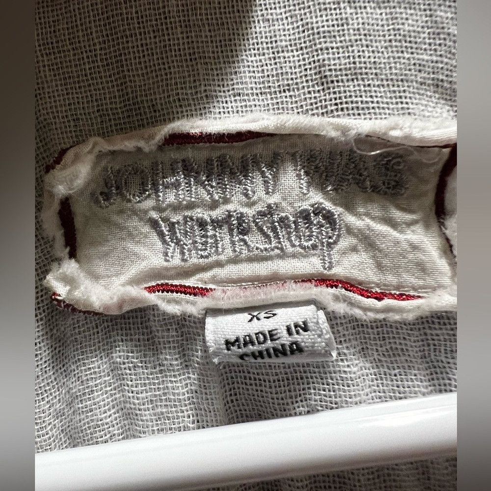 Johnny Was Johnny Was White Lined Multicolored Embroidery Dress - XS Size XS / US 0-2 / IT 36-38 - 6 Thumbnail