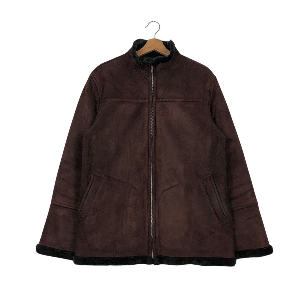 Japanese Brand 📌Vintage Chore Jacket Shearling Blanket Taka Issey Miyake Size US L / EU 52-54 / 3 - 2 Thumbnail