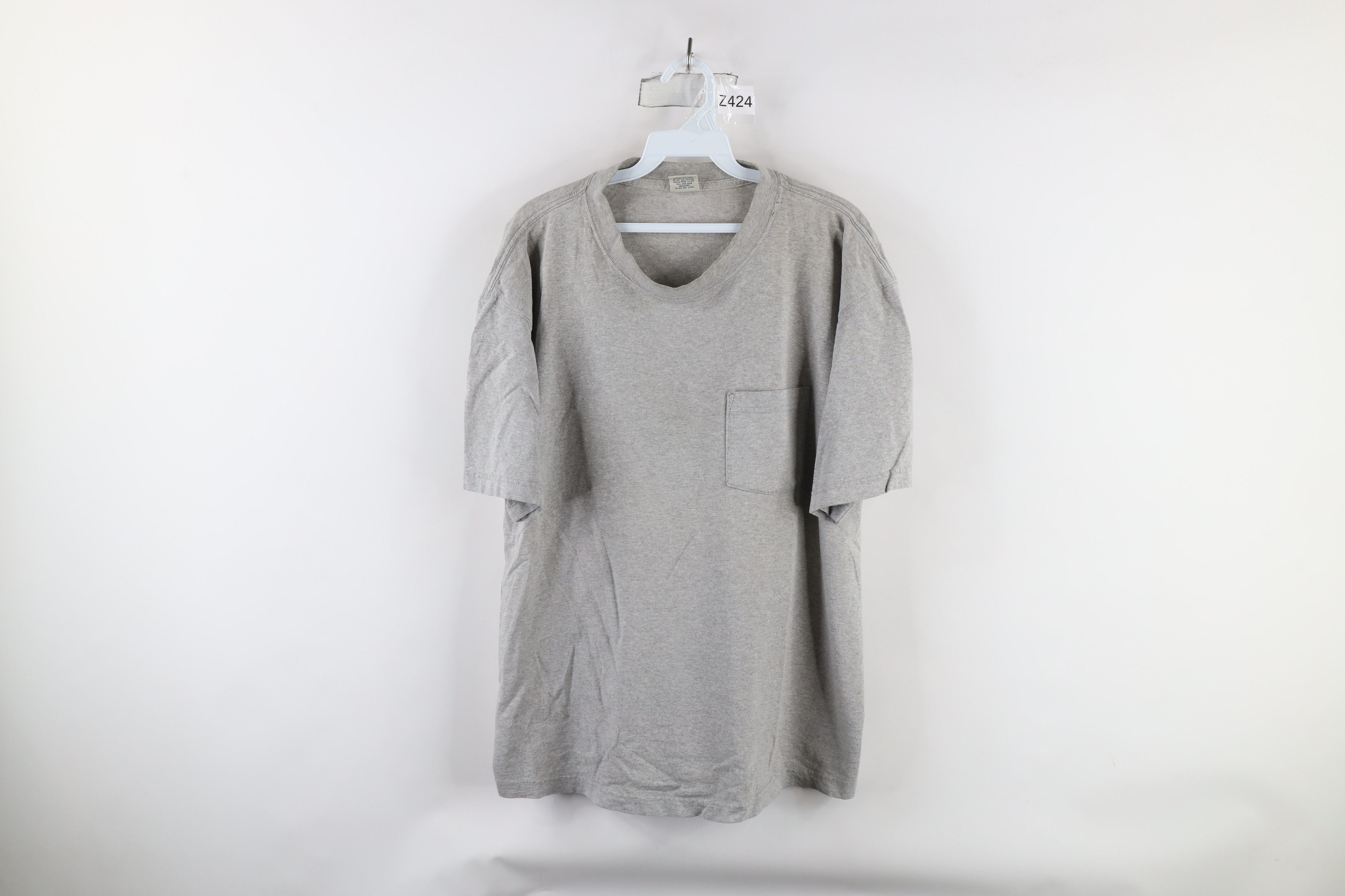 Vintage Vintage 90s Streetwear Short Sleeve T-Shirt Heather Gray Size US L / EU 52-54 / 3 - 1 Thumbnail