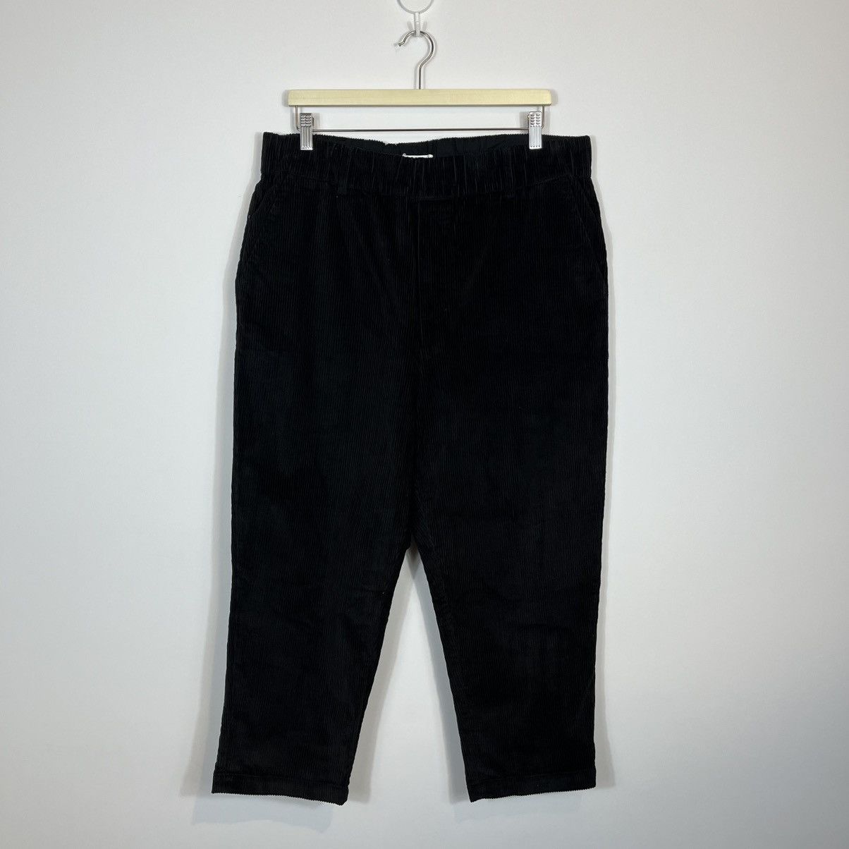 Other Toast Organic Cord Barrel Leg Trousers Black Velvet Pants Size 34" / US 12 / IT 48 - 1 Thumbnail