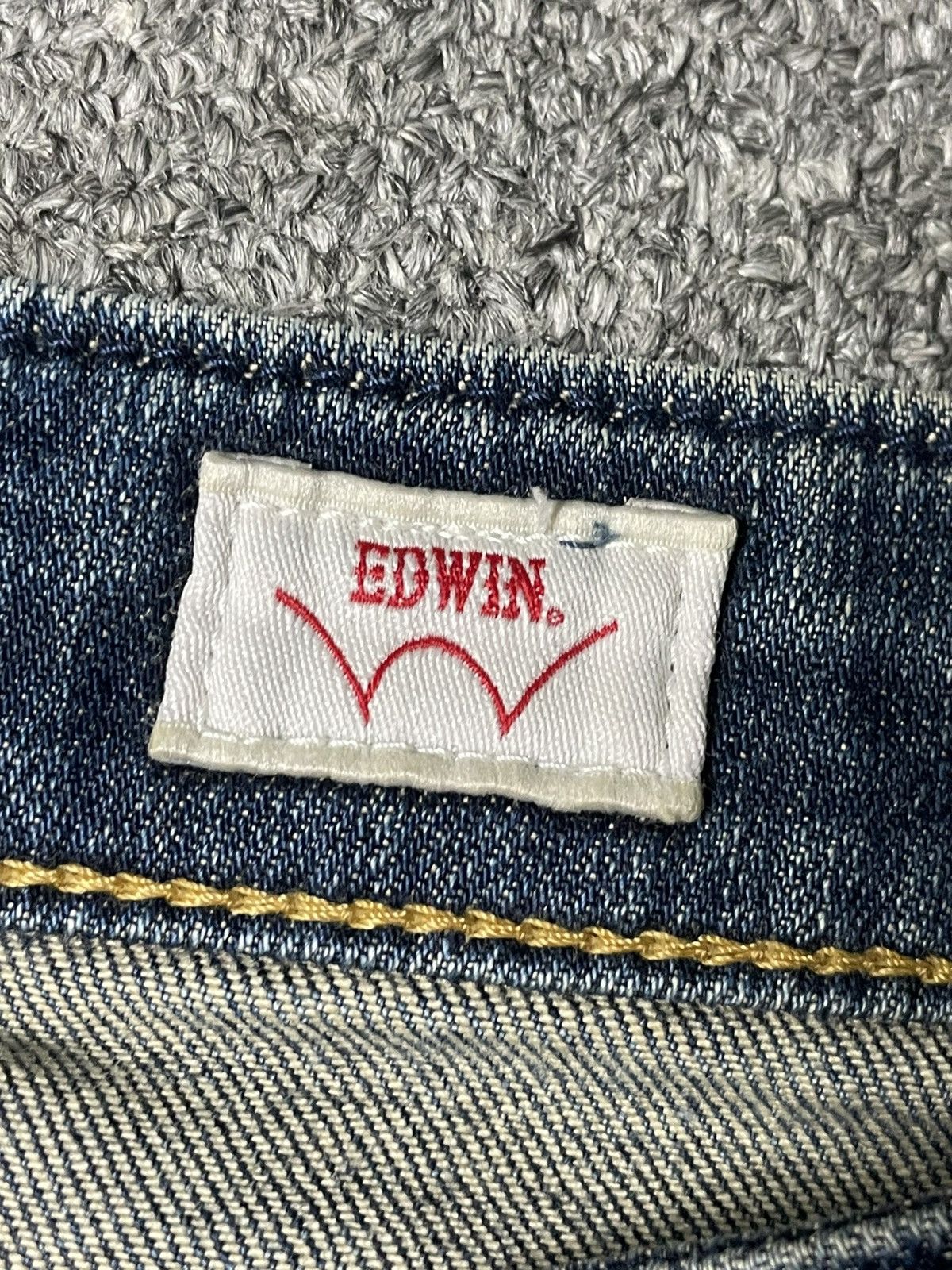 Edwin × Japanese Brand × Vintage Vintage EDWIN Selvedge Dirty Jeans (91) Size US 32 / EU 48 - 7 Thumbnail