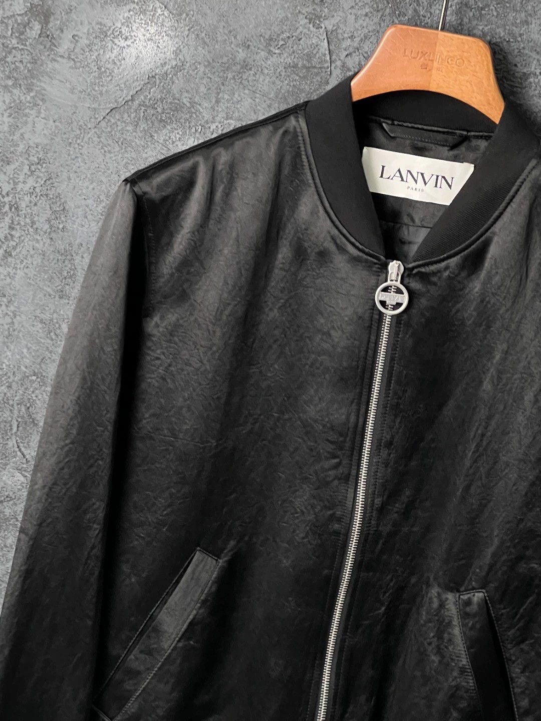 Lanvin Lanvin Black Embellished Logo Casual Jacket 46 Size US S / EU 44-46 / 1 - 5 Thumbnail