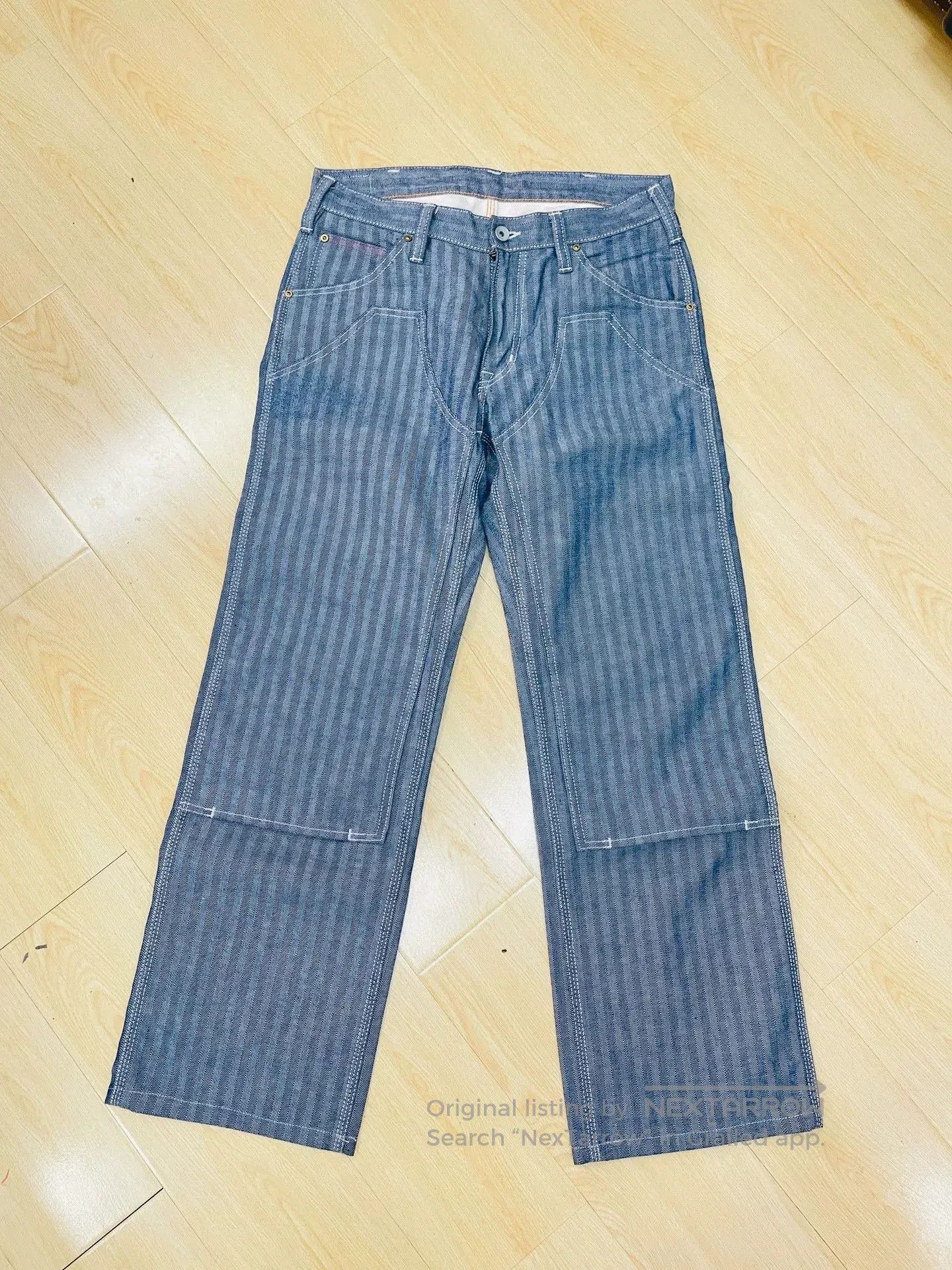 Iron Heart Iron Heart Work Pants with Unique Herringbone Pattern. Size US 32 / EU 48 - 1 Thumbnail