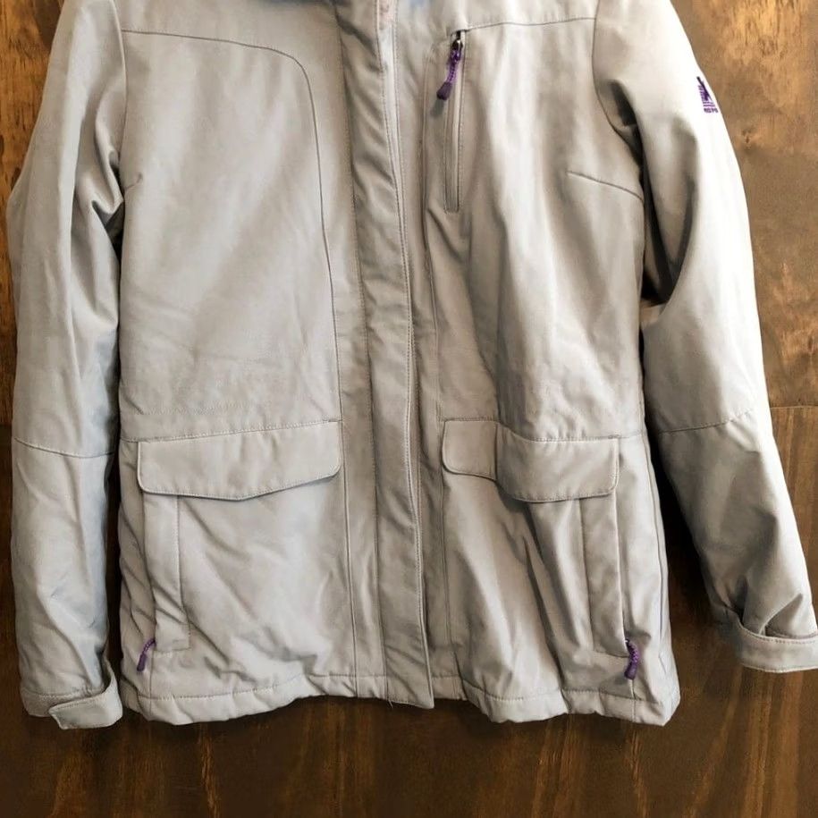 ZeroXposur ZeroXposur Womens Jacket Gray Purple 3 in 1 Hooded Insulated Lined Ski Winter M Jacket Size M / US 6-8 / IT 42-44 - 3 Thumbnail