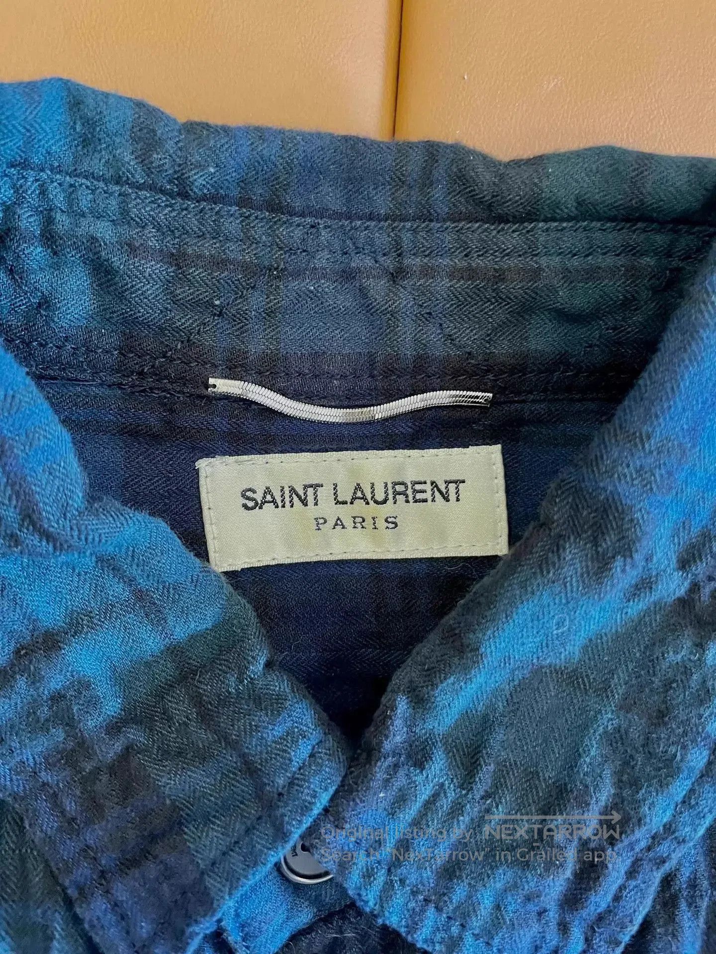Yves Saint Laurent Multi Plaid Long-Sleeve Button-Up Shirt. Size US XS / EU 42 / 0 - 3 Thumbnail
