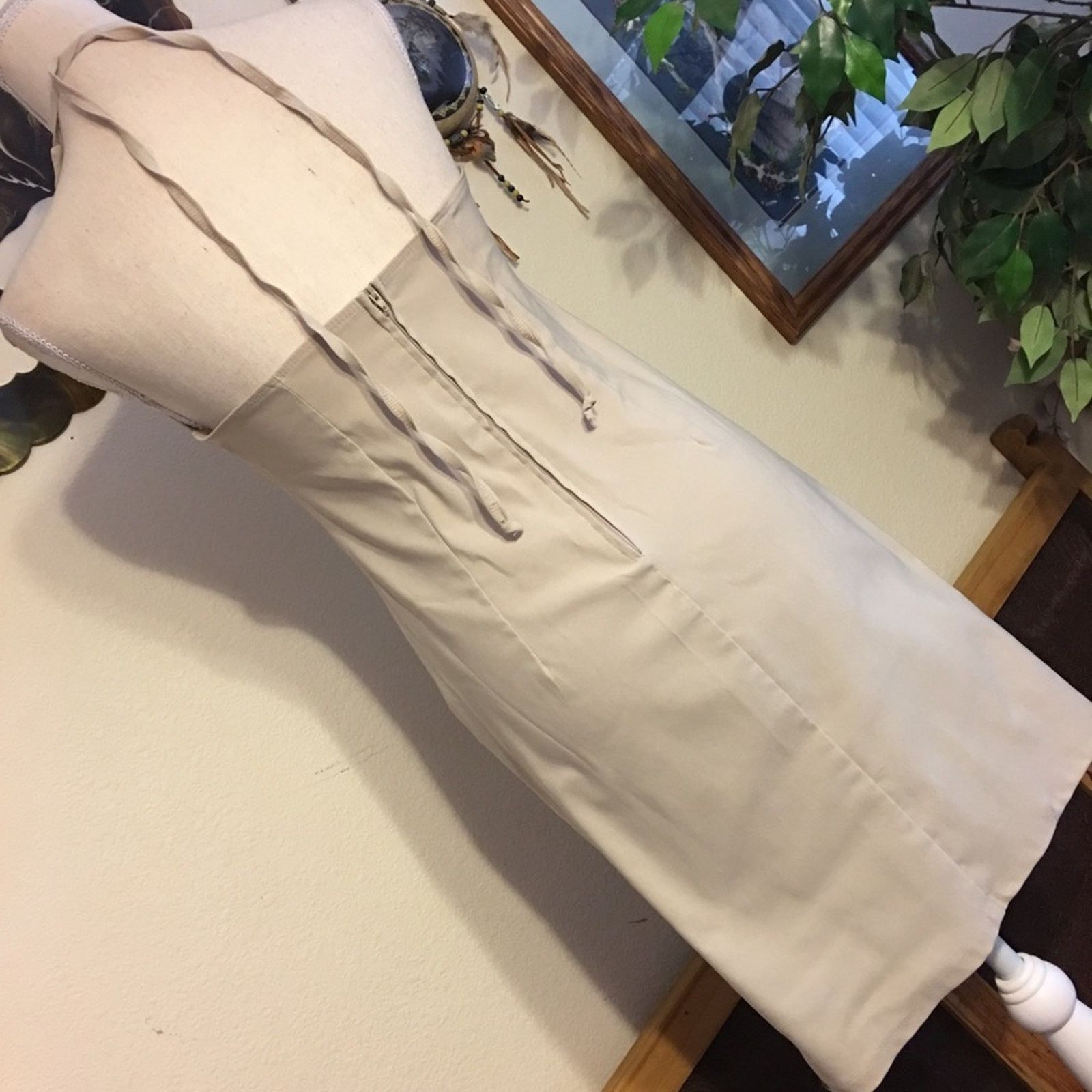Other Fashion Exit tan stretch halter dress 8 Size M / US 6-8 / IT 42-44 - 4 Thumbnail