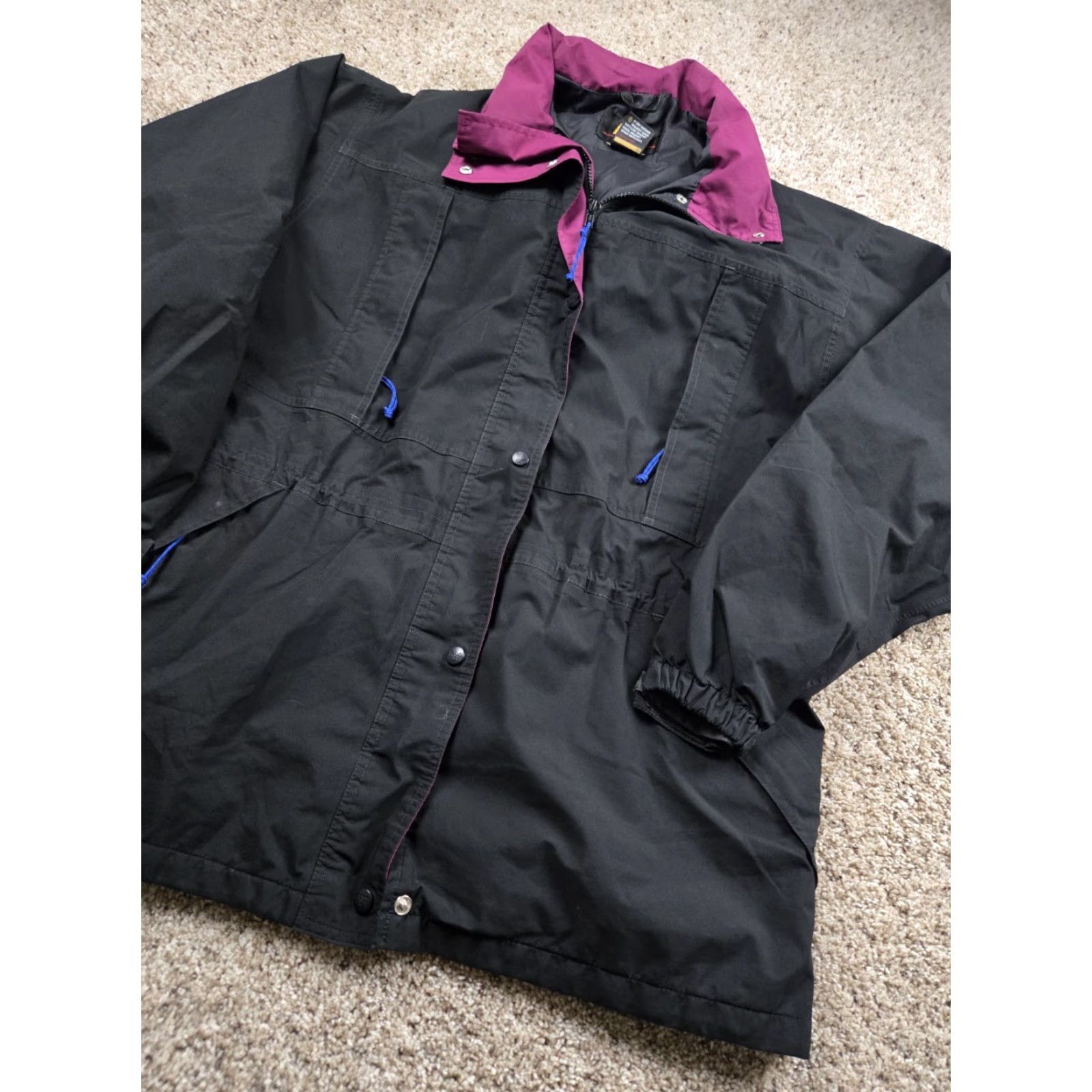 Vintage Vintage REI Jacket Womens Size 18 Black Gore-Tex Full Zip Outdoor Windbreaker Size XXL / US 16-18 / IT 52-54 - 2 Thumbnail