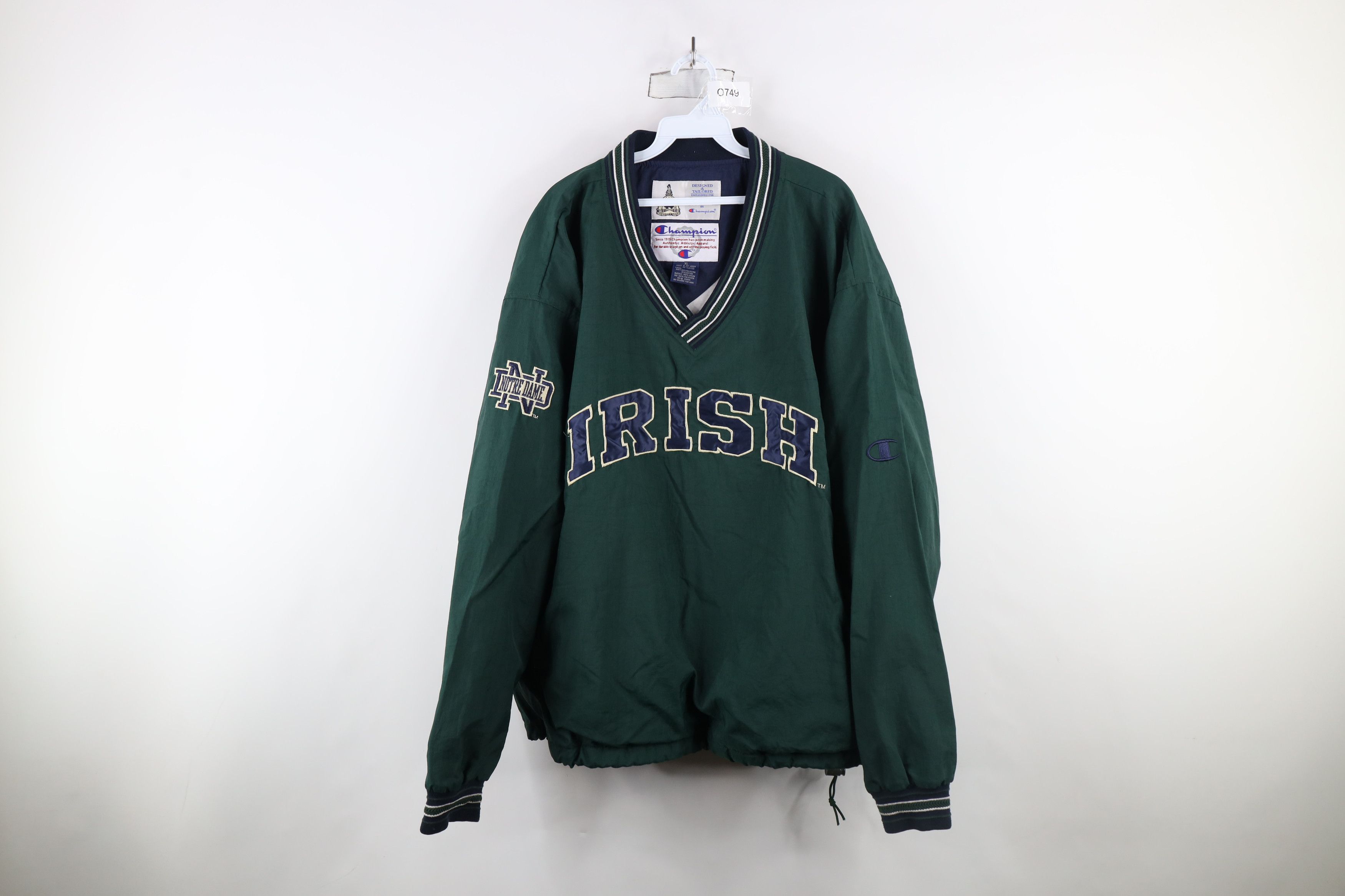 Champion × Vintage Vintage 90s Champion Dame University Windbreaker Jacket Size US XL / EU 56 / 4 - 1 Thumbnail