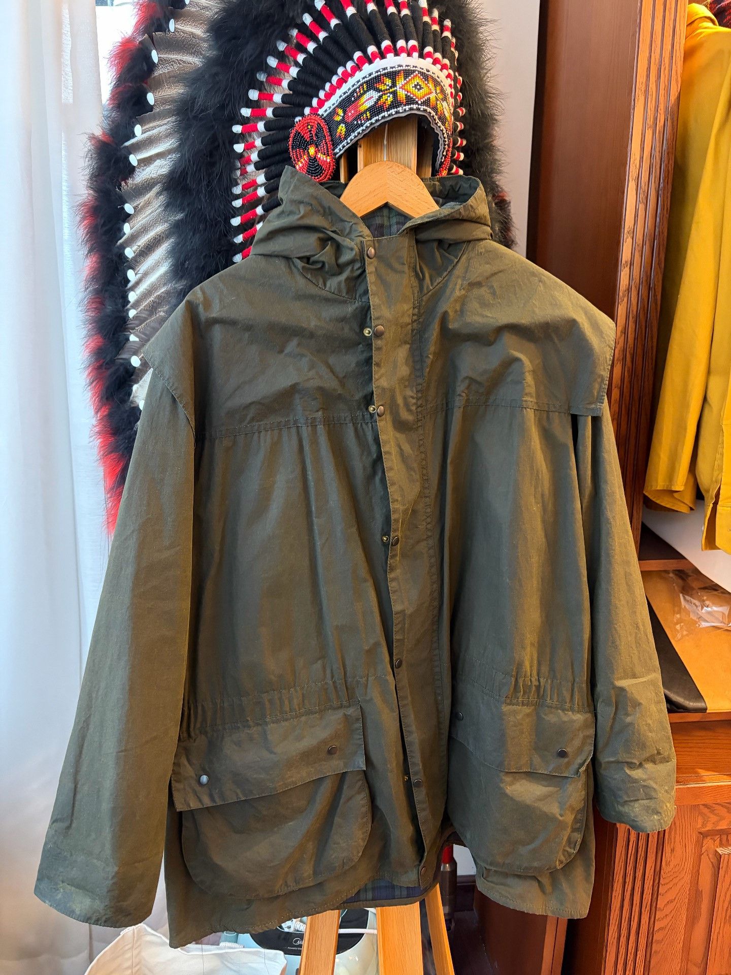 Vintage Vintage Barbour Durdam Wax Jacket Size US M / EU 48-50 / 2 - 1 Thumbnail