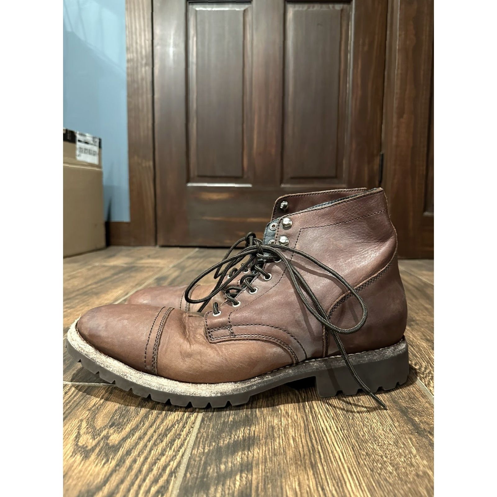 Thursday Boot Company VINTAGE? Thursday Boots Mens Boot 13 Leather Brown Lace Up Leather Upper US 13 Solid Shoes? Size US 13 / EU 46 - 5 Thumbnail