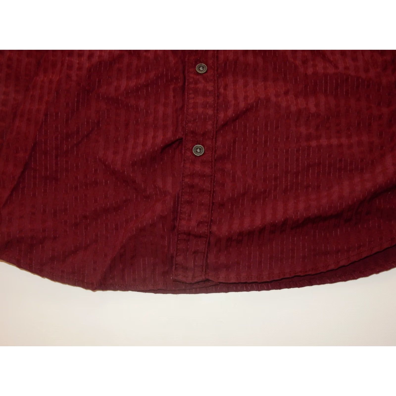 Guess GUESS Men's Button-Up Shirt Military Red Cotton Size M Long Sleeve Adult Mens Size US M / EU 48-50 / 2 - 2 Thumbnail
