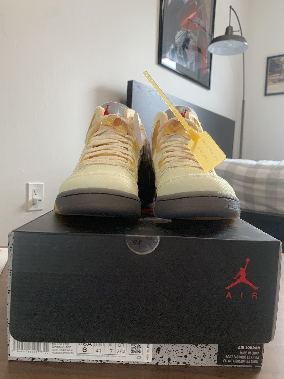 Jordan Brand Off White x Jordan 5 Sail Size US 8 / EU 41 - 5 Thumbnail
