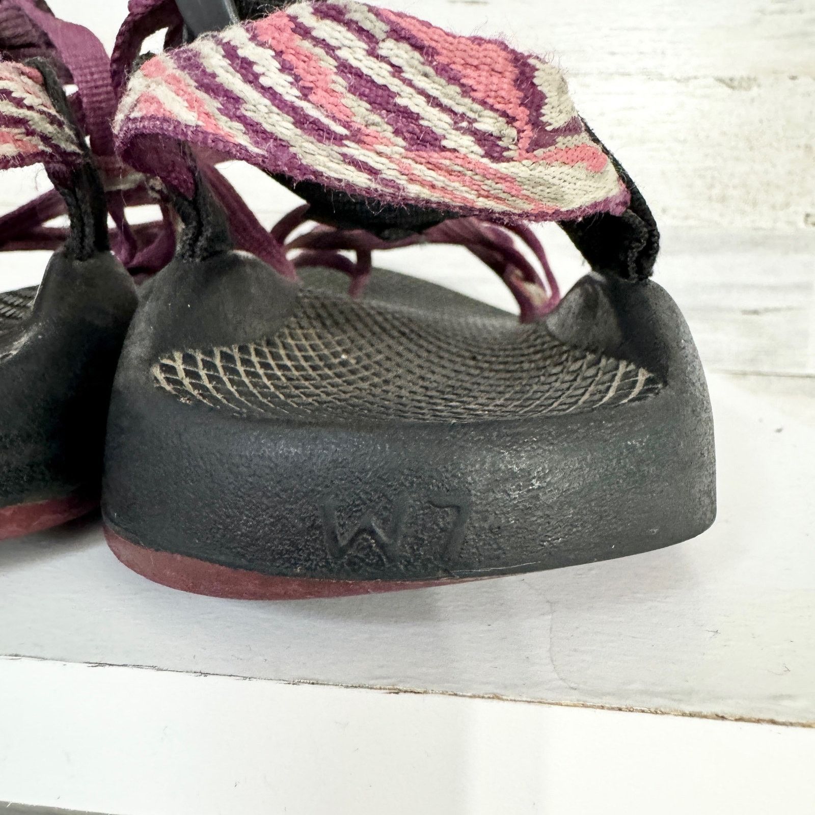 Chaco Chaco Hiking Sandals, Narrow Straps, Pink/Purple, Size 7 Size US 7 / IT 37 - 4 Thumbnail