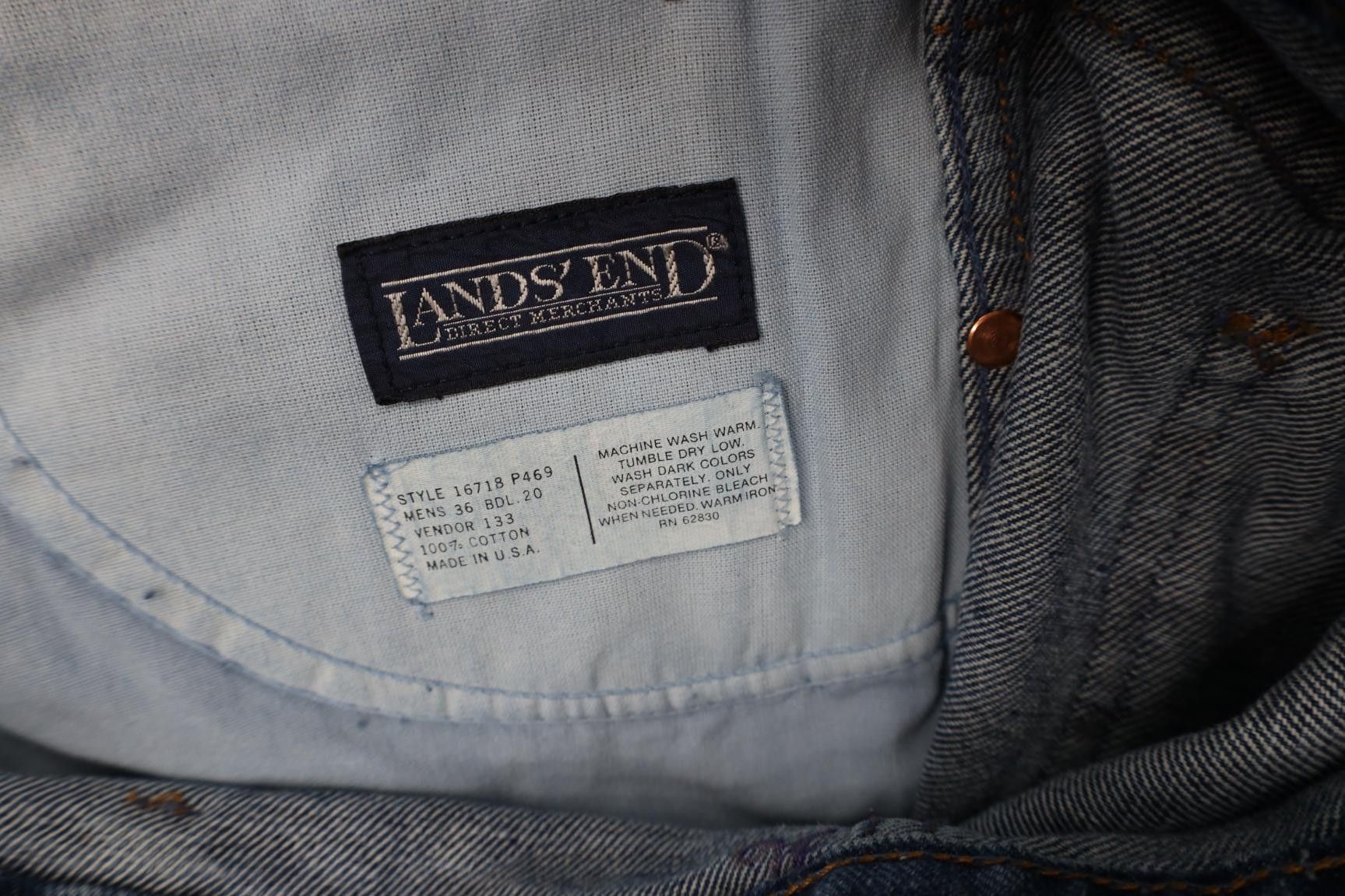 Lands' End Deadstock Vintage 90s Lands End Fit Tapered Leg Jeans USA Size US 36 / EU 52 - 9 Thumbnail